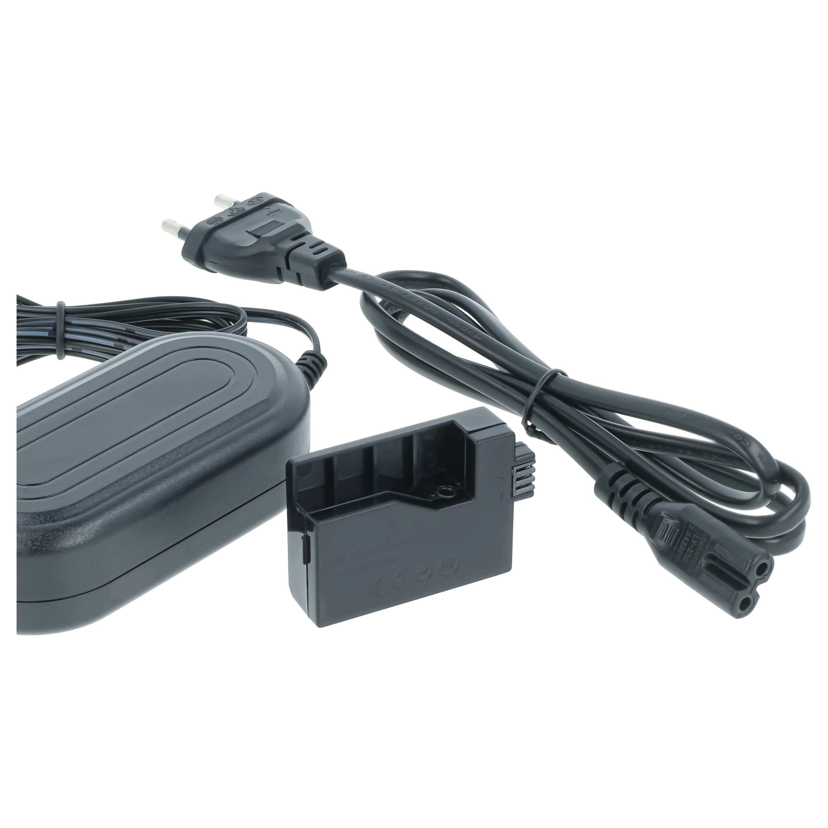 Bloc secteur remplace Canon CA-PS700, DR-E5, ACK-E5 pour caméra Canon + coupleur DC, 2m