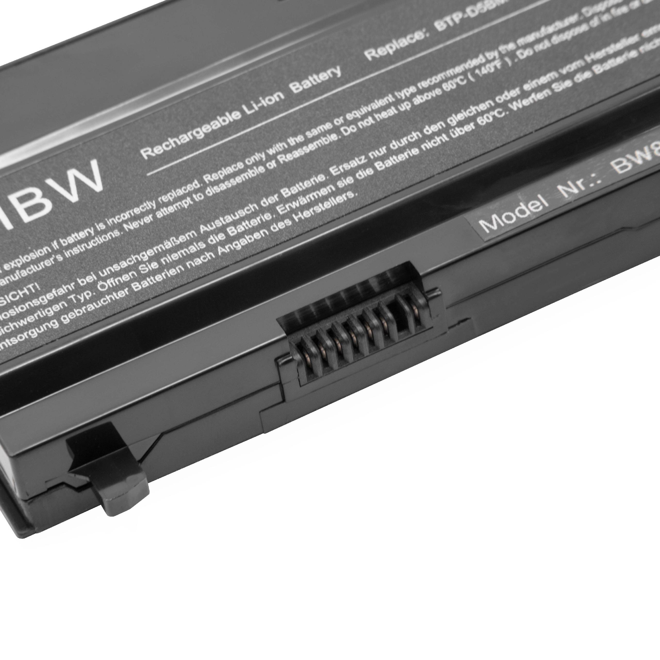 Notebook Battery Replacement for Medion 40029778, 40029779, BTP-D4BM, BTP-D5BM - 5200mAh 14.4V Li-Ion, black