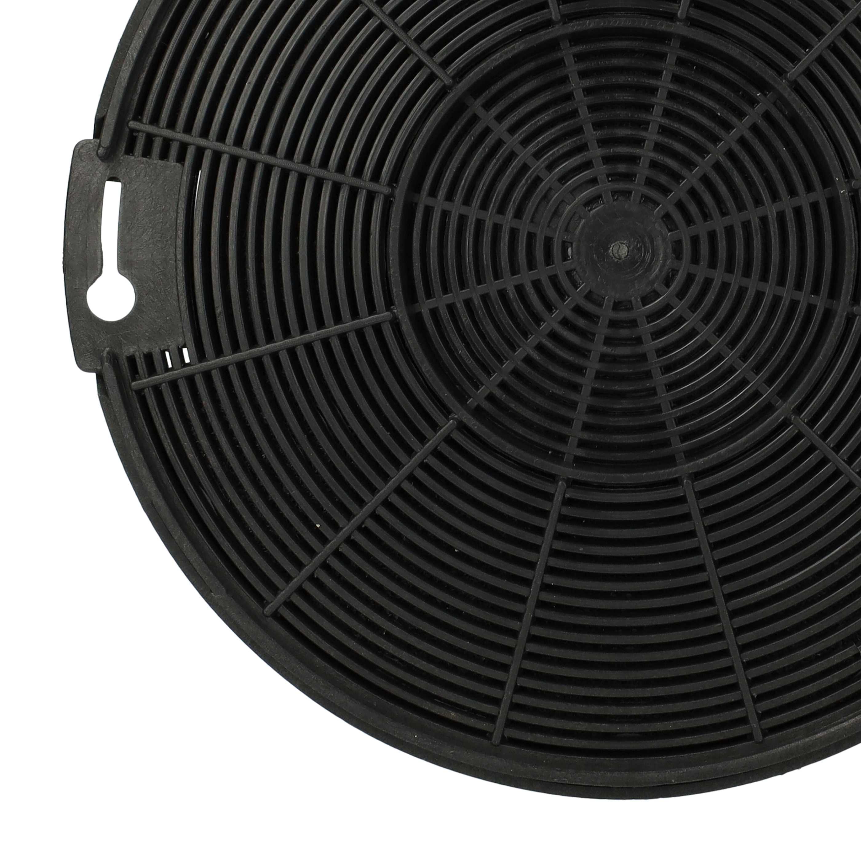 4x Filtres à charbon actif remplace Beko 9197059543 pour hotte Zanussi
