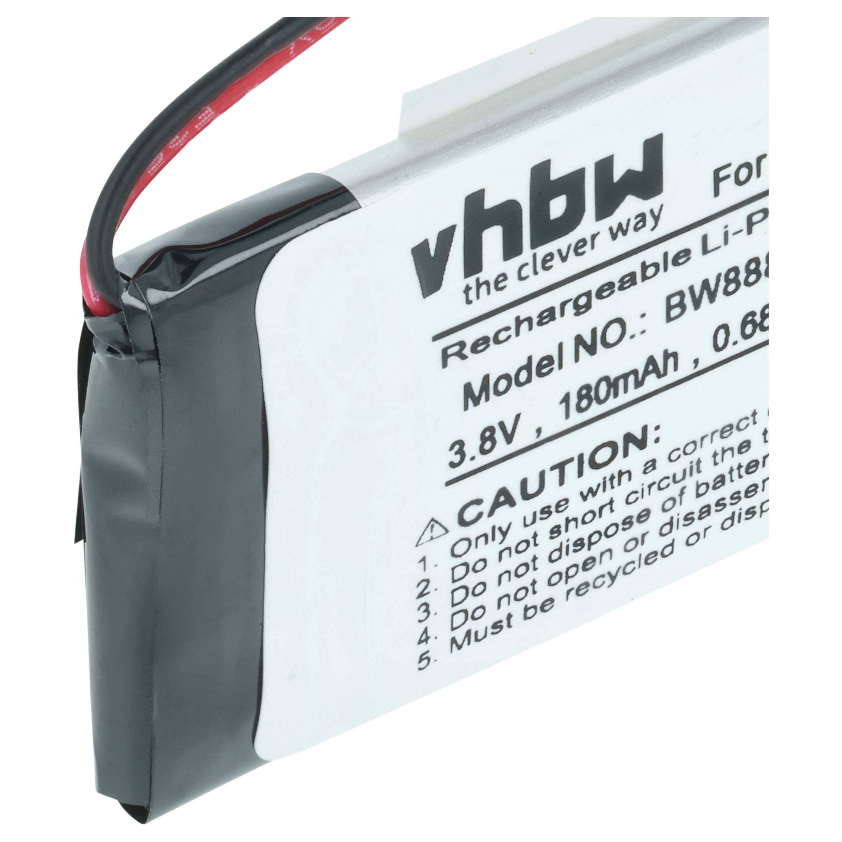Smartwatch Battery replaces Garmin 361-00090-00 - 180 mAh 3.7 V Li-polymer