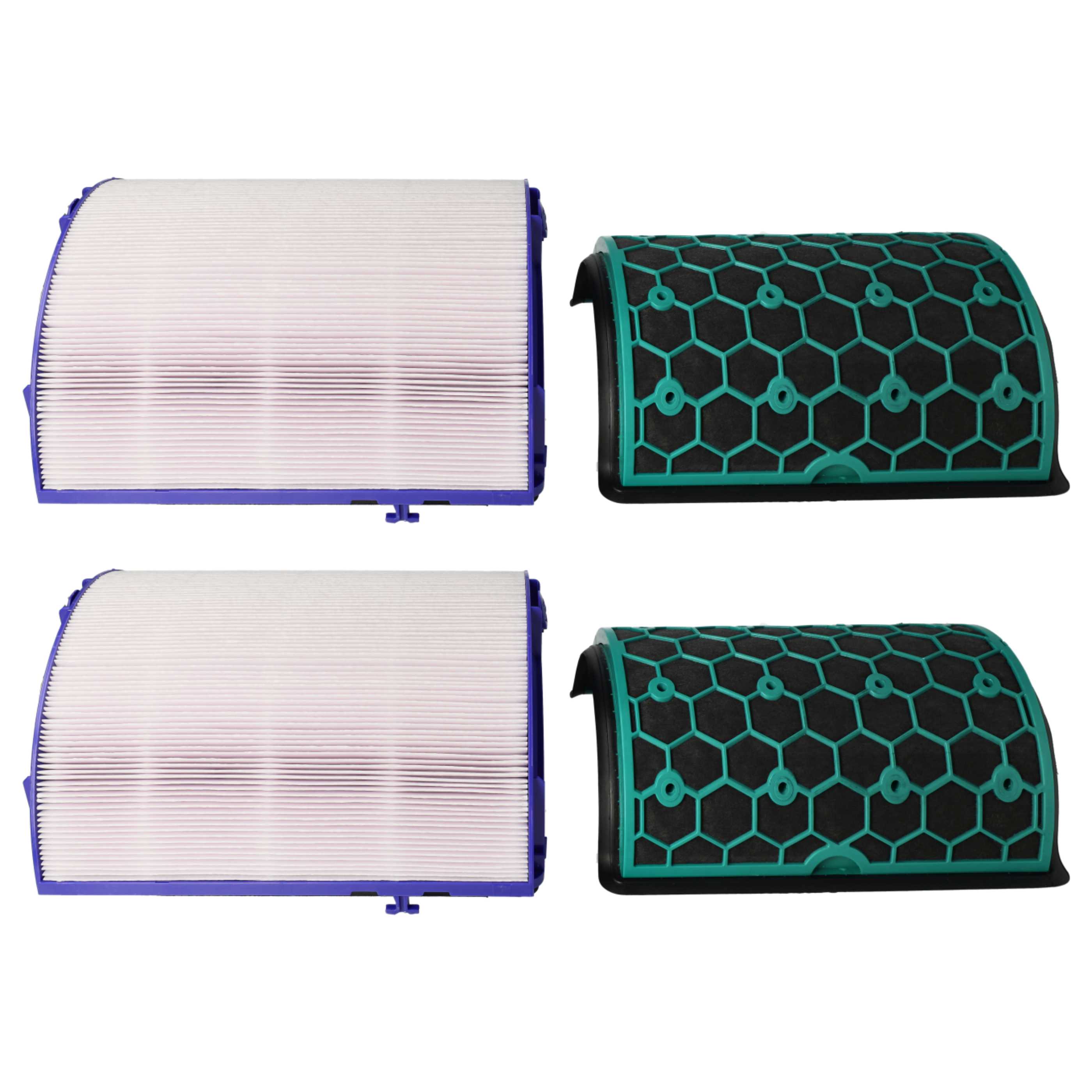 6 Part Filter Set replaces Dyson 968707-04, 968707-05 Air Purifier - HEPA filter, activated carbon filter