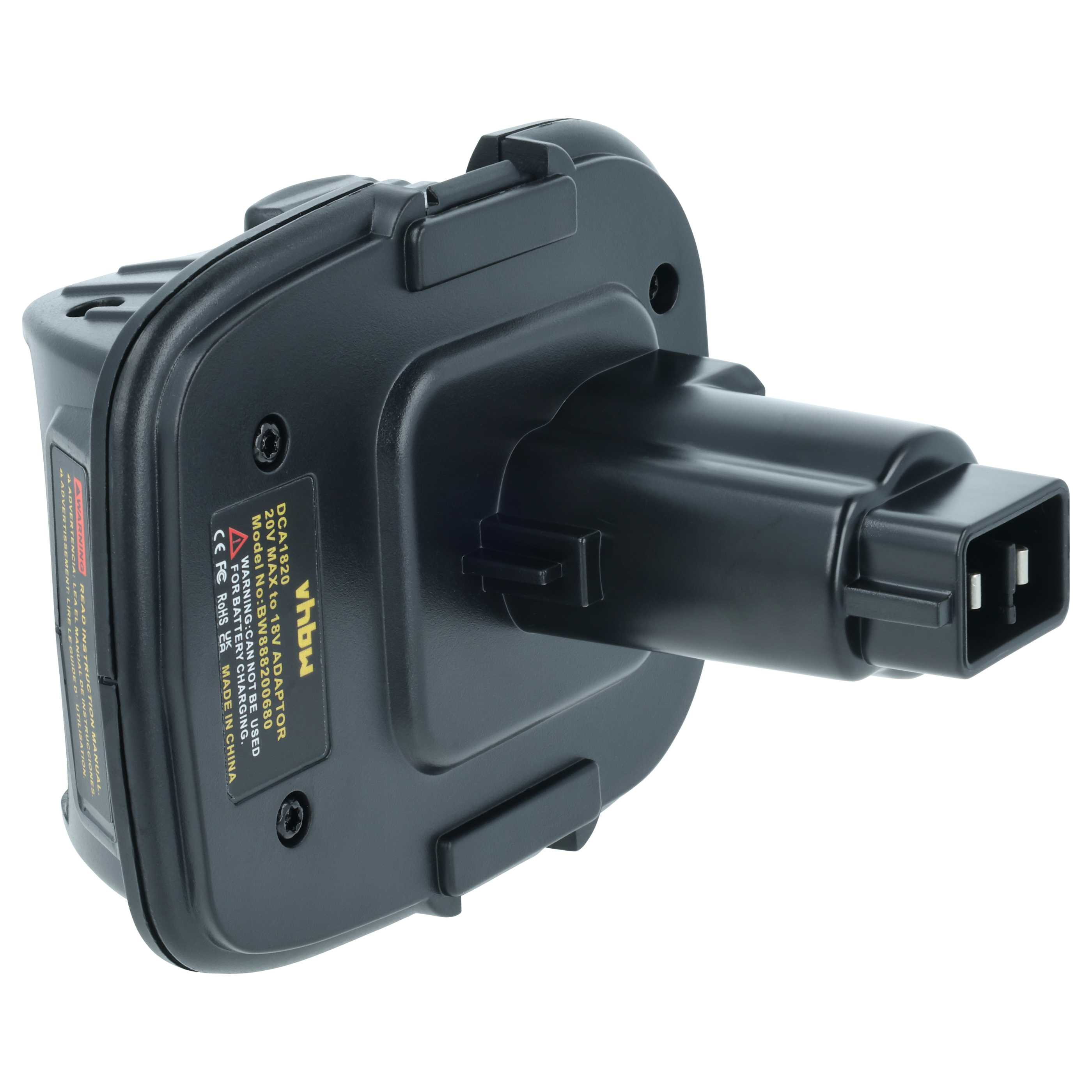 Adaptateur batterie remplace Dewalt DCA1820 pour outil Dewalt (20 V Li-ion vers 18 V)