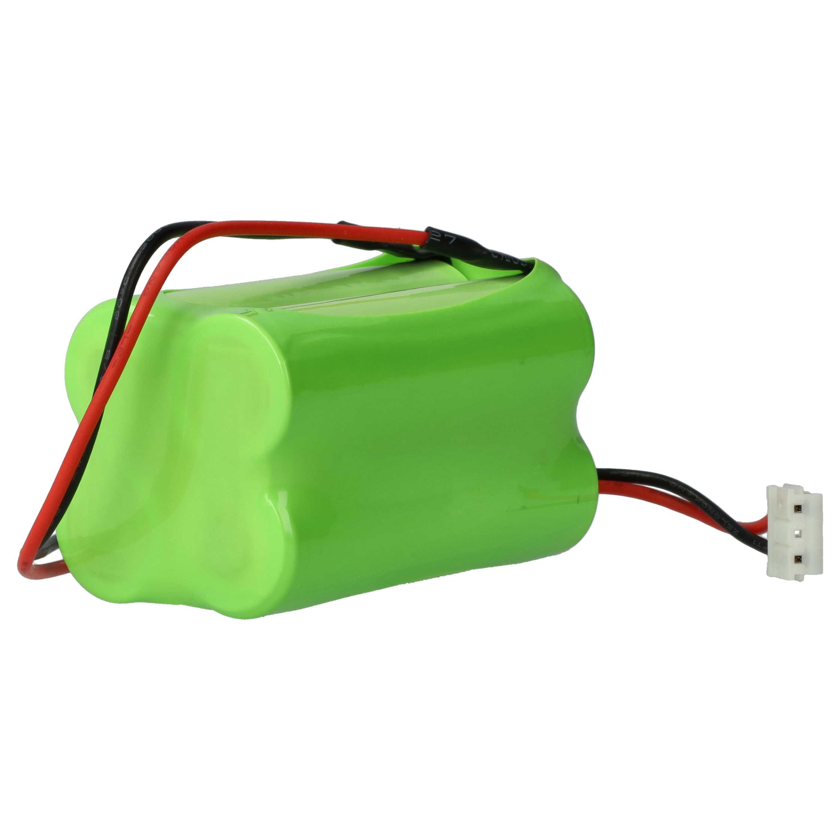 2x Batteries remplace ABM NIMHHT4820Q pour éclairage de secours ABM - 2000mAh 4,8V NiMH
