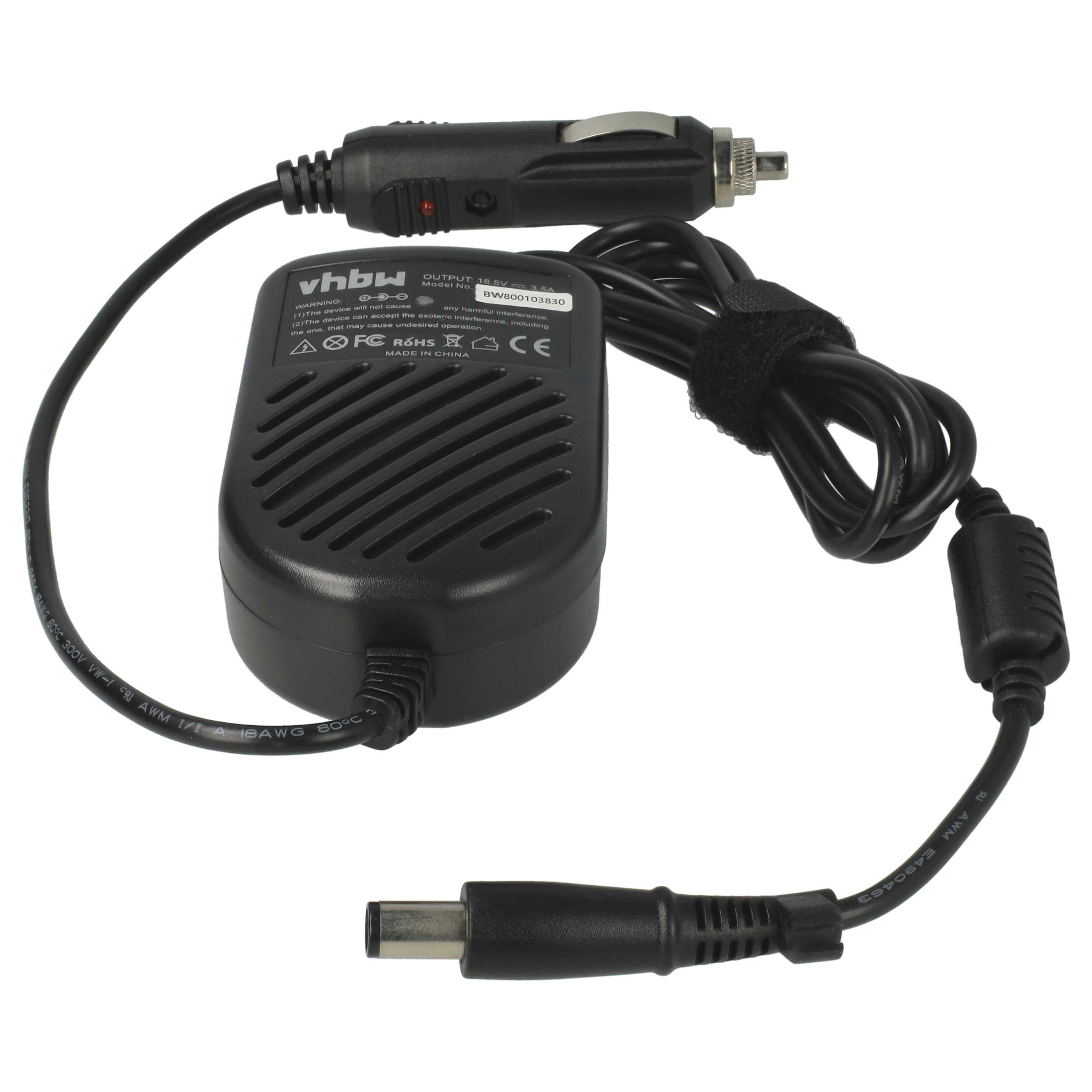Vehicle Charger replaces HP 384021-001, AP091F13LF, PA-1900-18H2, 382021-002, P/N 391173-001 Notebook - 3.5 A