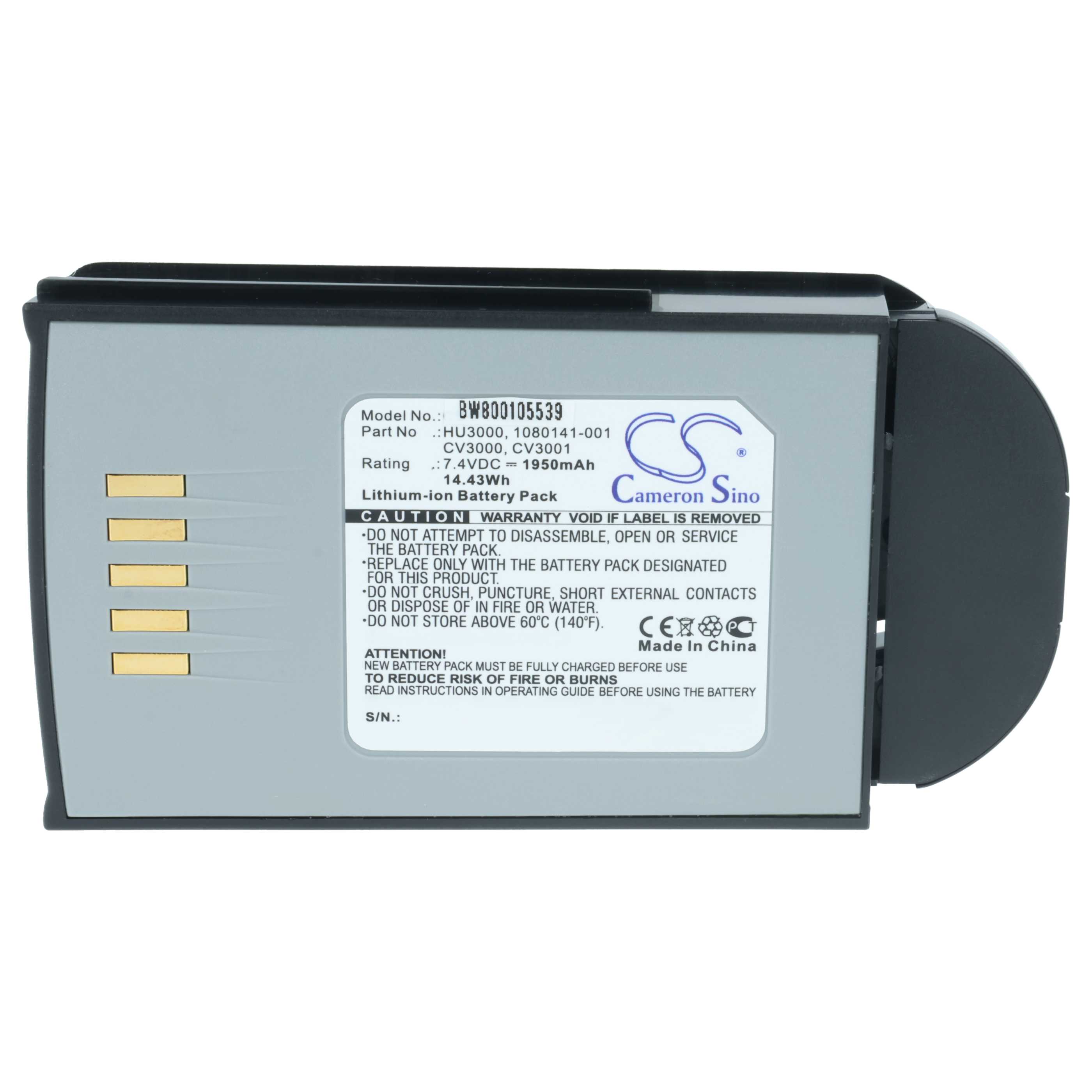 Akku als Ersatz für Psion Teklogix 1030070 für Psion Teklogix Barcodescanner - 1950mAh 7,4V Li-Ion