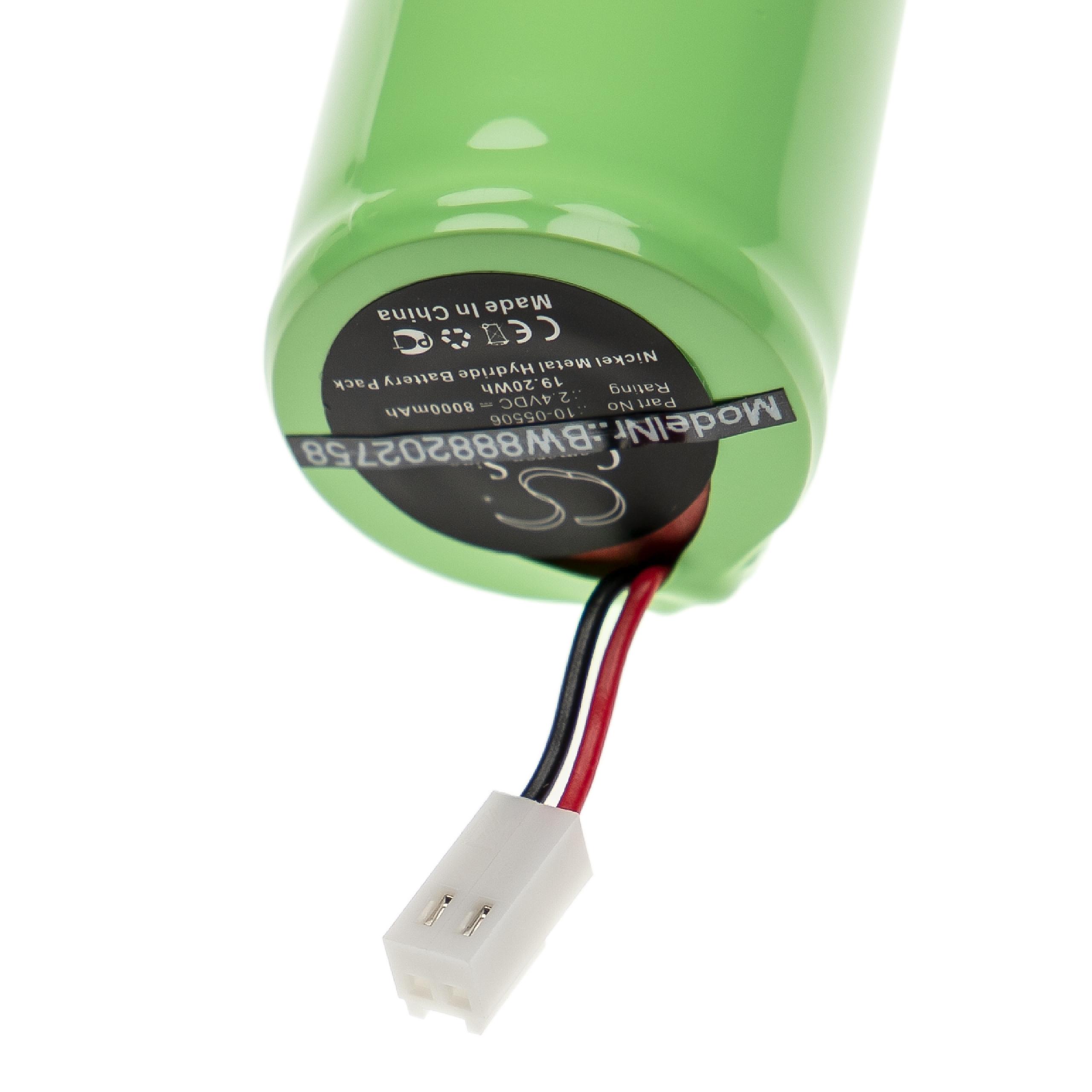 Batterie remplace Geo-Fennel 10-05506, GF-243000-18 pour outil de mesure - 8000mAh 2,4V NiMH