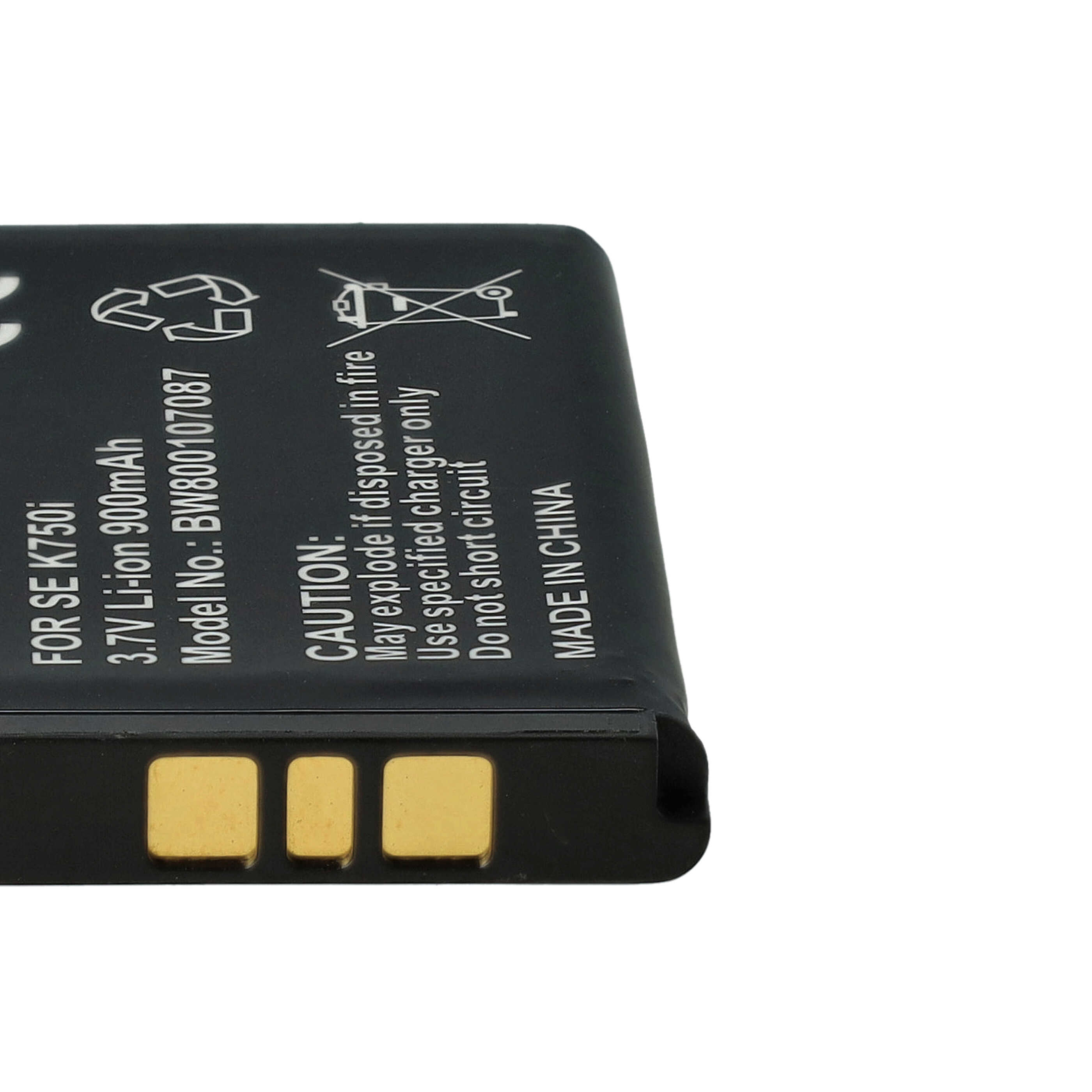 Batteria sostituisce Sony-Ericsson BST-37 per cellulare Sony-Ericsson - 900mAh 3,7V Li-Ion