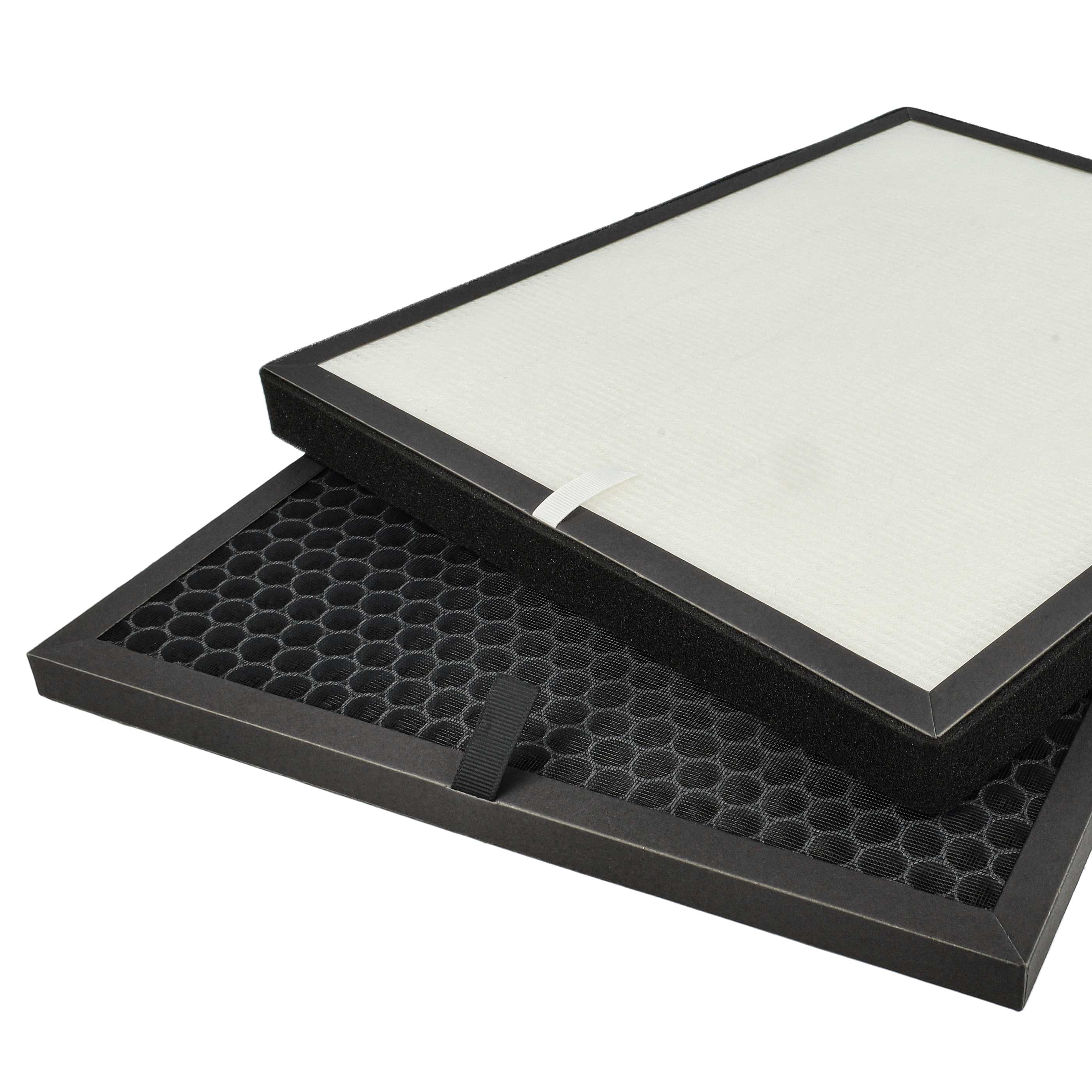 2 Part Filter Set replaces Levoit LV-PUR131-RF Air Purifier - HEPA filter, activated carbon filter