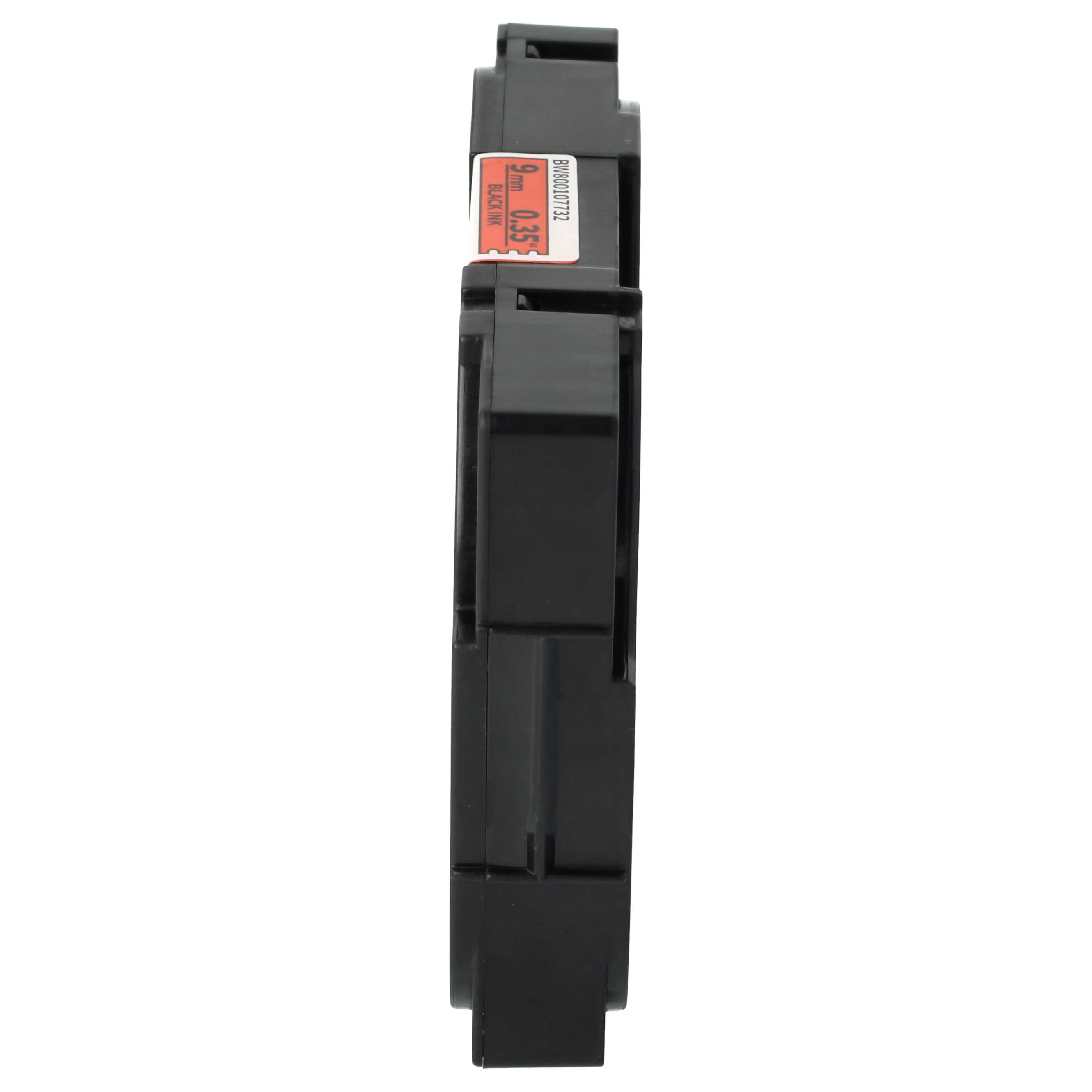 Cassette à ruban remplace Brother TZE-421 - 9mm lettrage Noir ruban Rouge