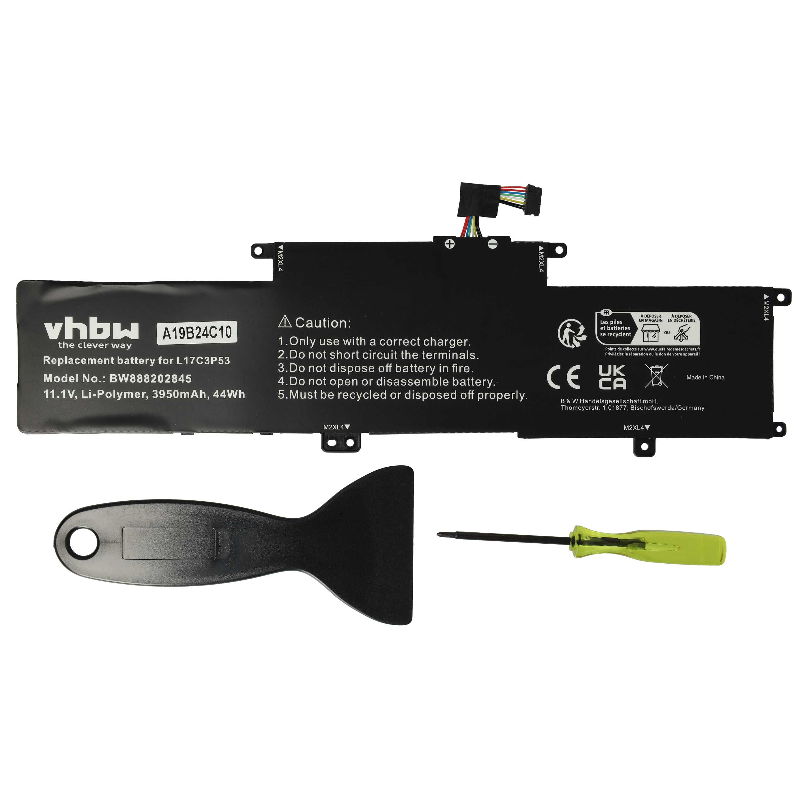 Akumulator do laptopa zamiennik Lenovo 01AV481, 01AV482, 5B10W13885, 01AV483, 041AV481 - 3950 mAh 11,1 V LiPo