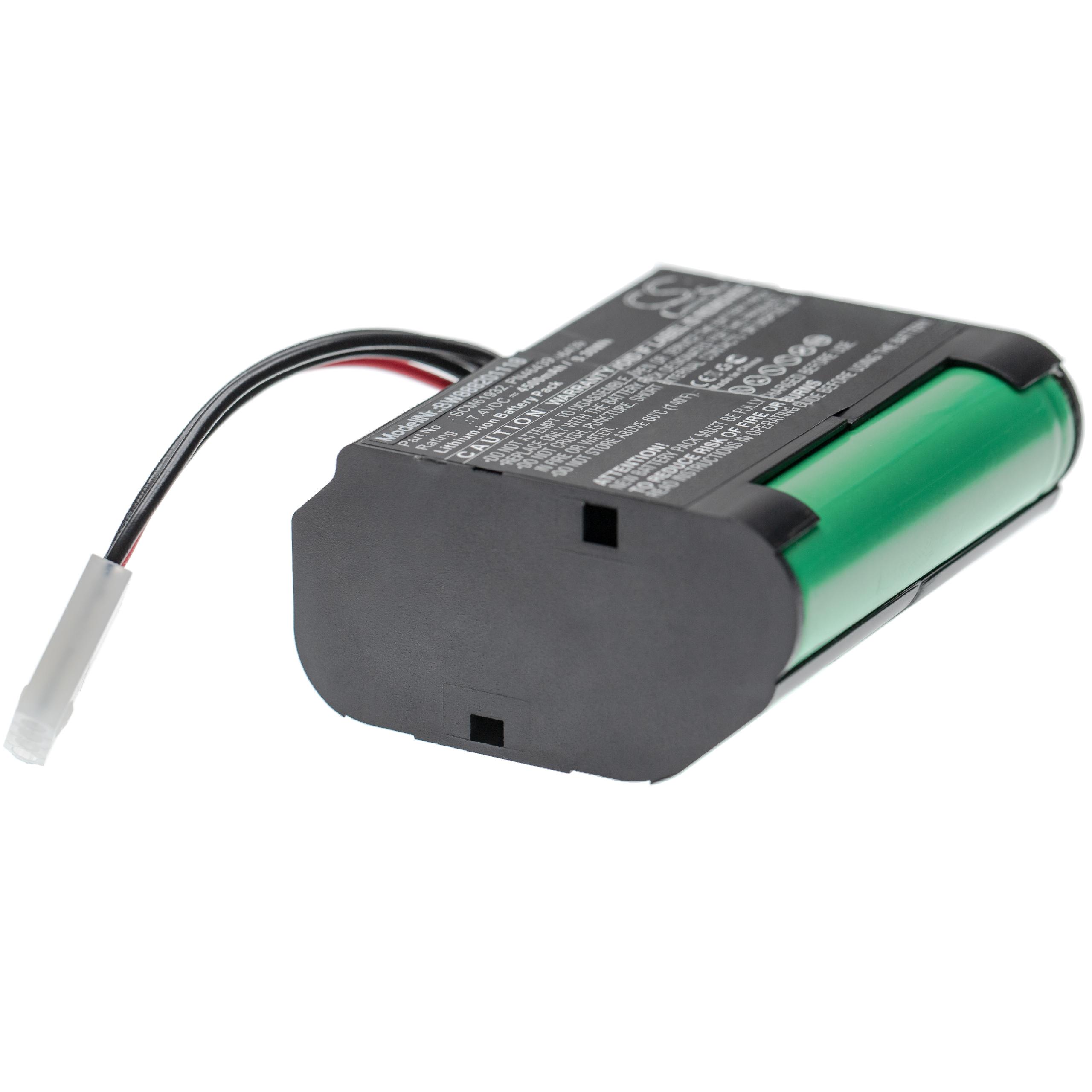Batterie remplace Vorwerk SCM61932, PN46439, 46439 pour robot aspirateur - 4500mAh 7,4V Li-ion