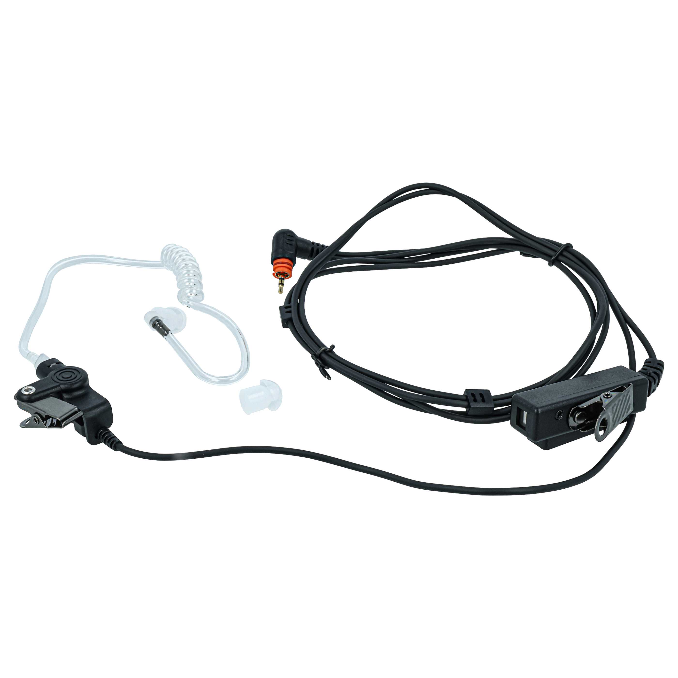 5x Security Radio Headset suitable for Motorola SL7550 - "Take Call Button", Clip Mount + Phono Cable