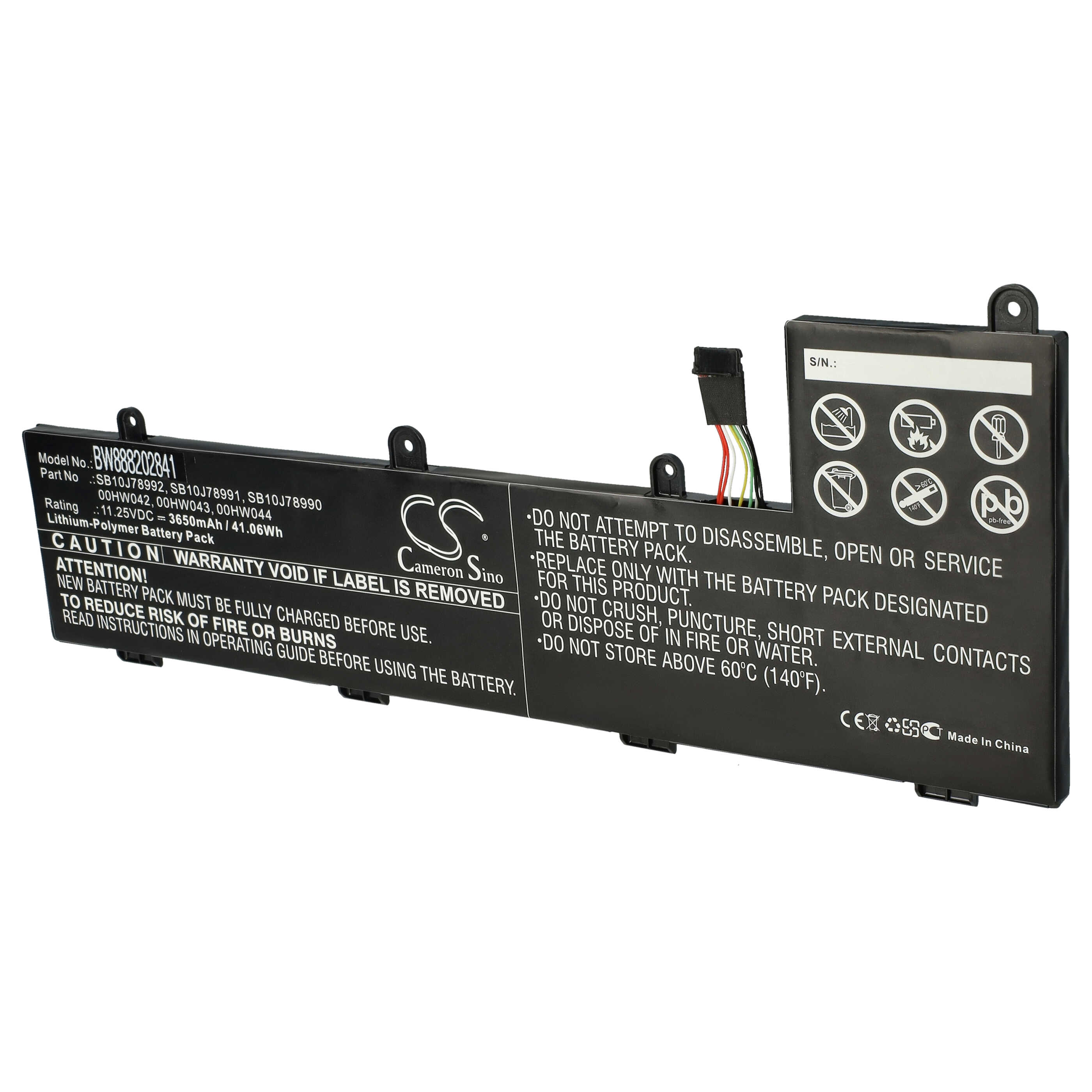 Akumulator do laptopa zamiennik Lenovo 00HW044, 00HW043, 00HW042, SB10J78990 - 3650 mAh 11,25 V LiPo