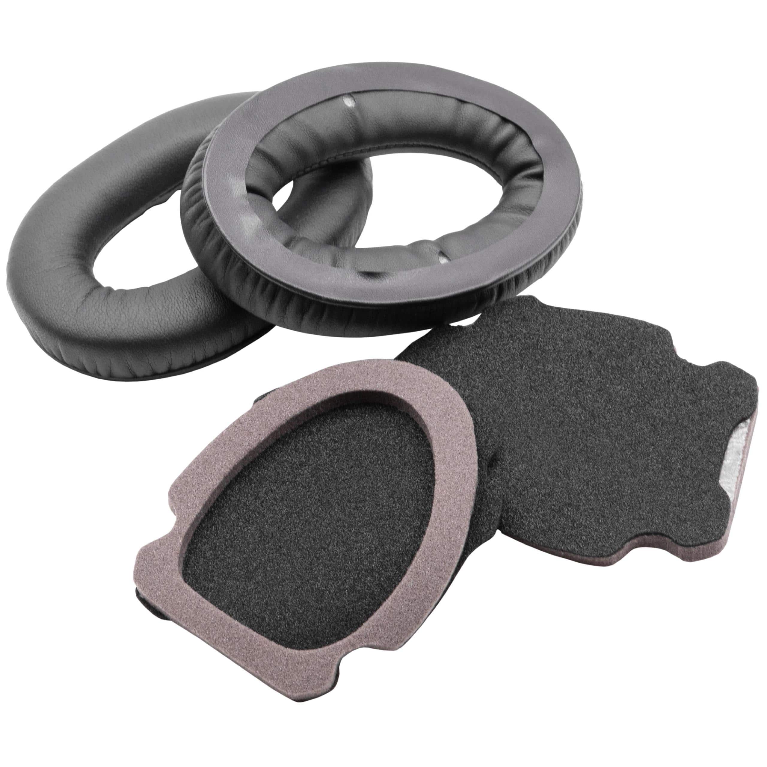 Poduszki do słuchawek Bose Aviation Headset, 10,0 x 7,0 cm, czarne