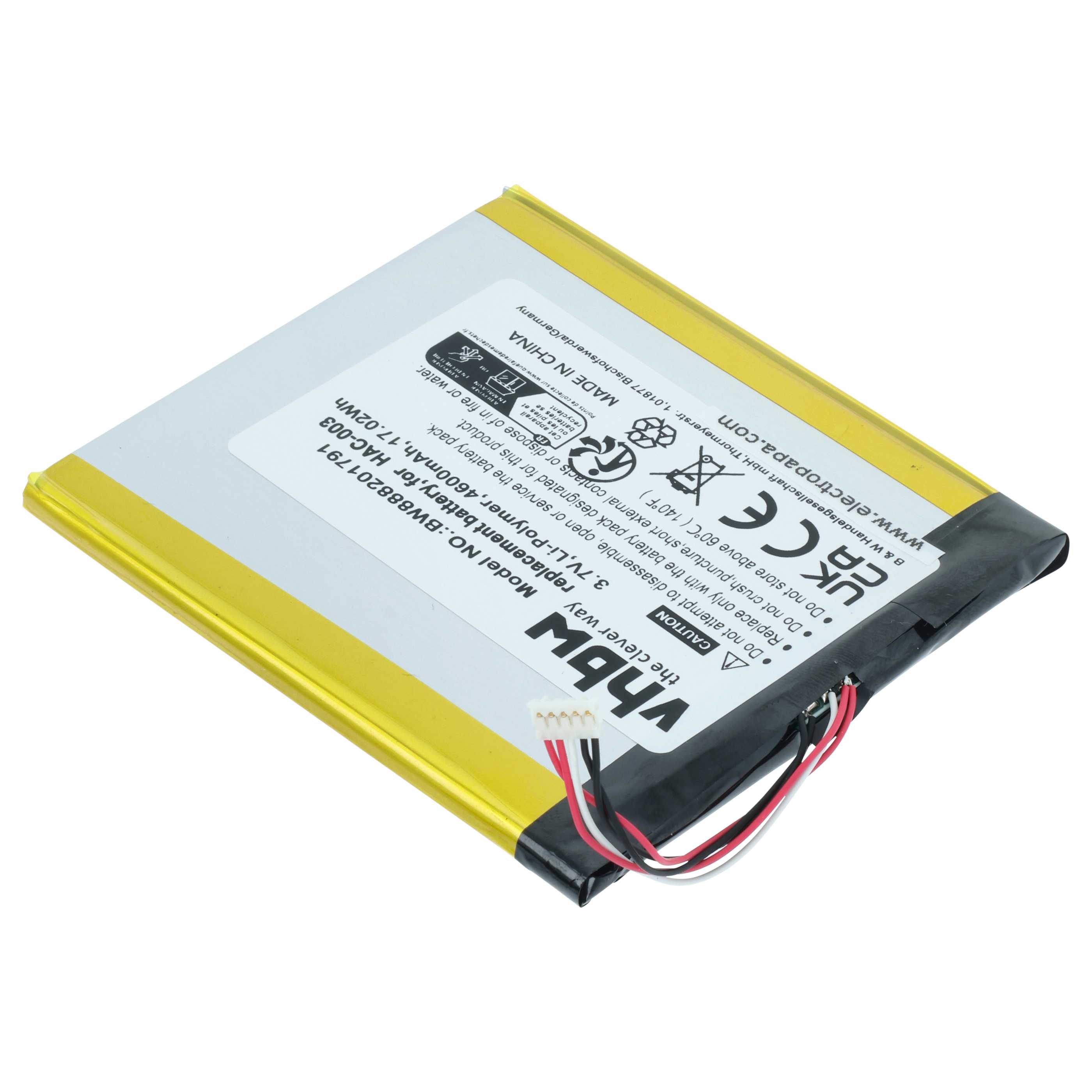 Games Console Battery replaces Nintendo HAC-A-BPHAT-C0, HAC-003 - 4600 mAh 3.7 V Li-polymer