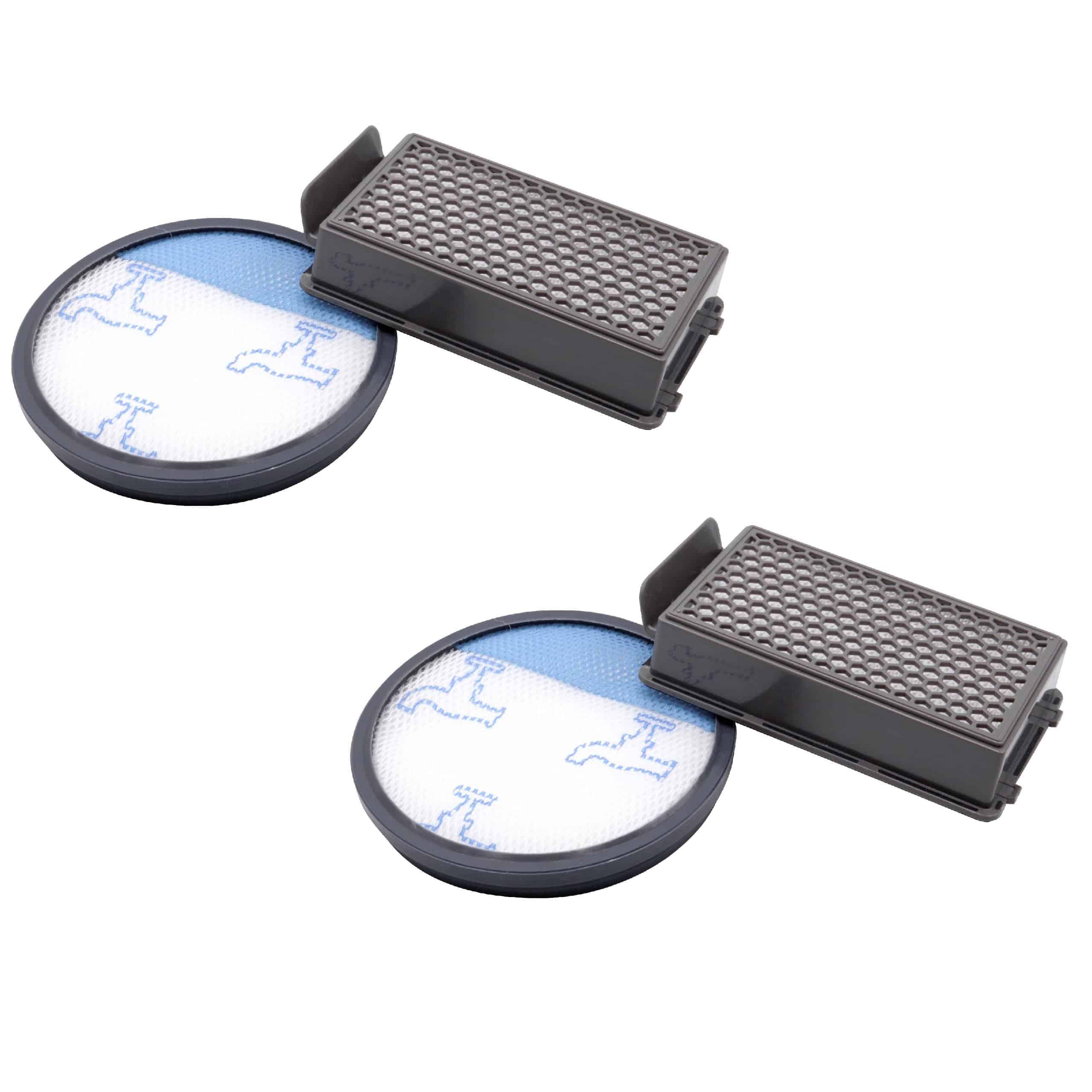 2x Filter Set replaces Rowenta ZR005901 for Moulinex Vacuum Cleaner - Vacuum Cleaner Filter Set