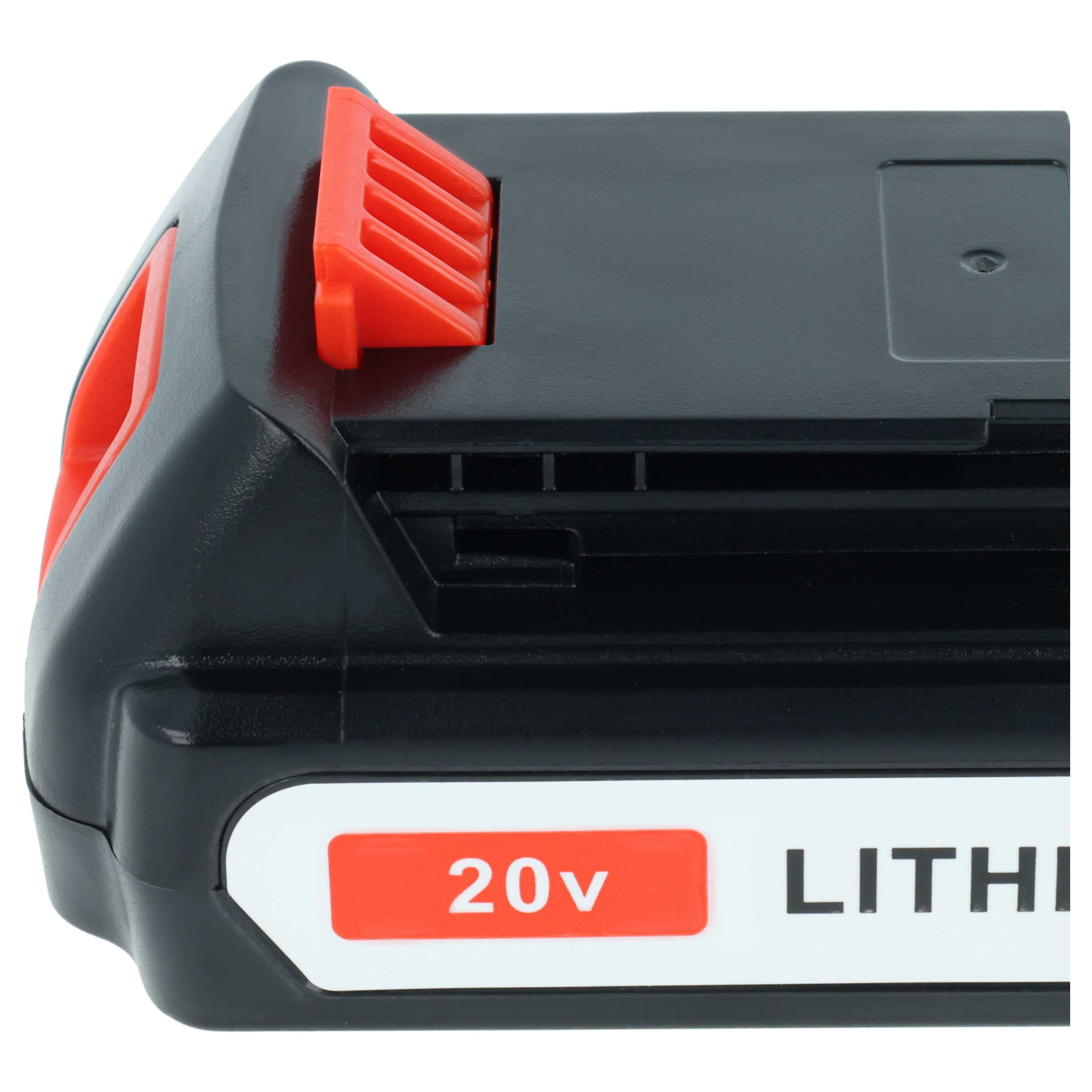 3x Battery replaces Black & Decker LBXR20, LBX20, LB20, LB2X4020 Electric Power Tool - 2000 mAh, 20 V, Li-Ion