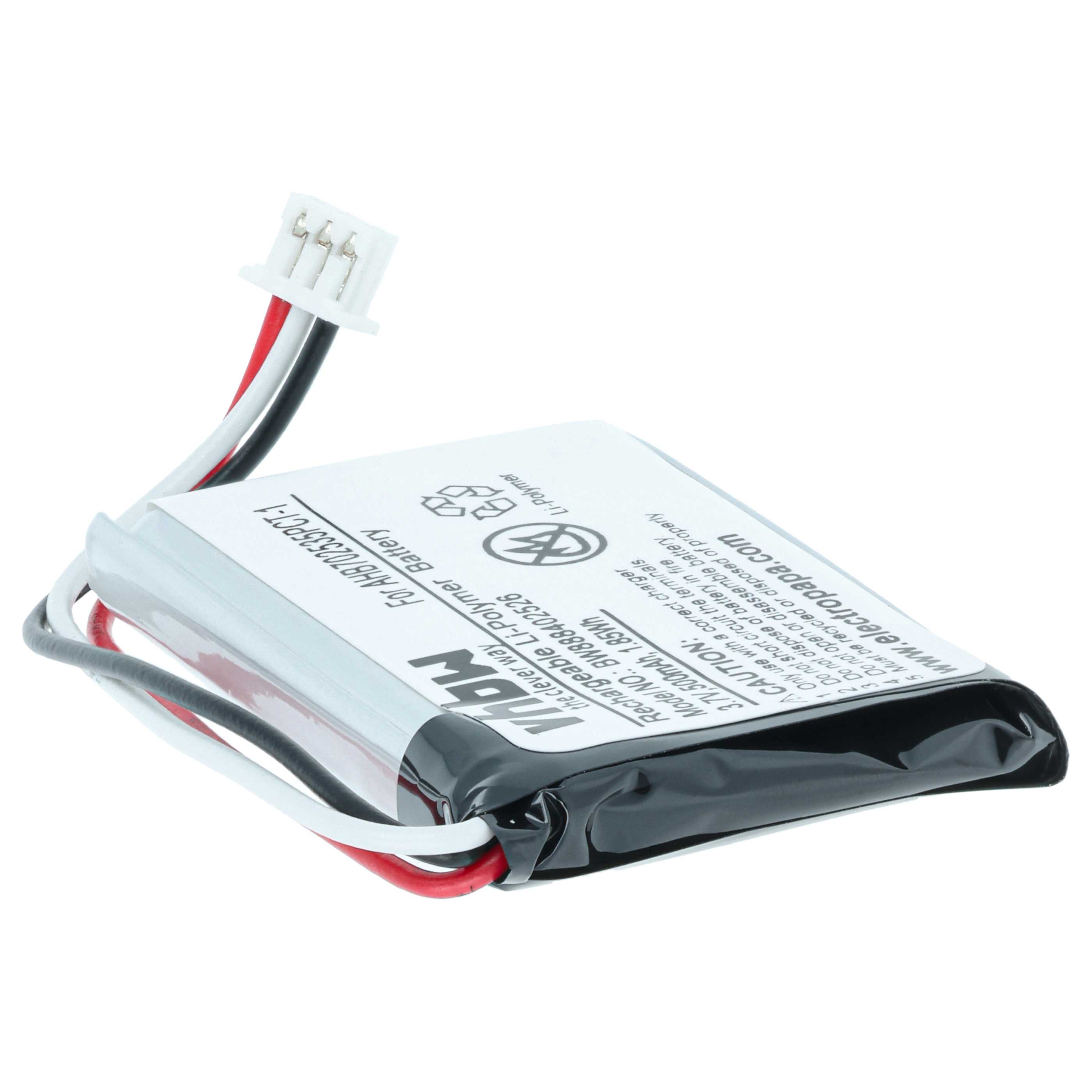 Akumulator do słuchawek bezprzewodowych zamiennik Sennheiser AHB702535PCT-01 - 500 mAh 3,7 V LiPo