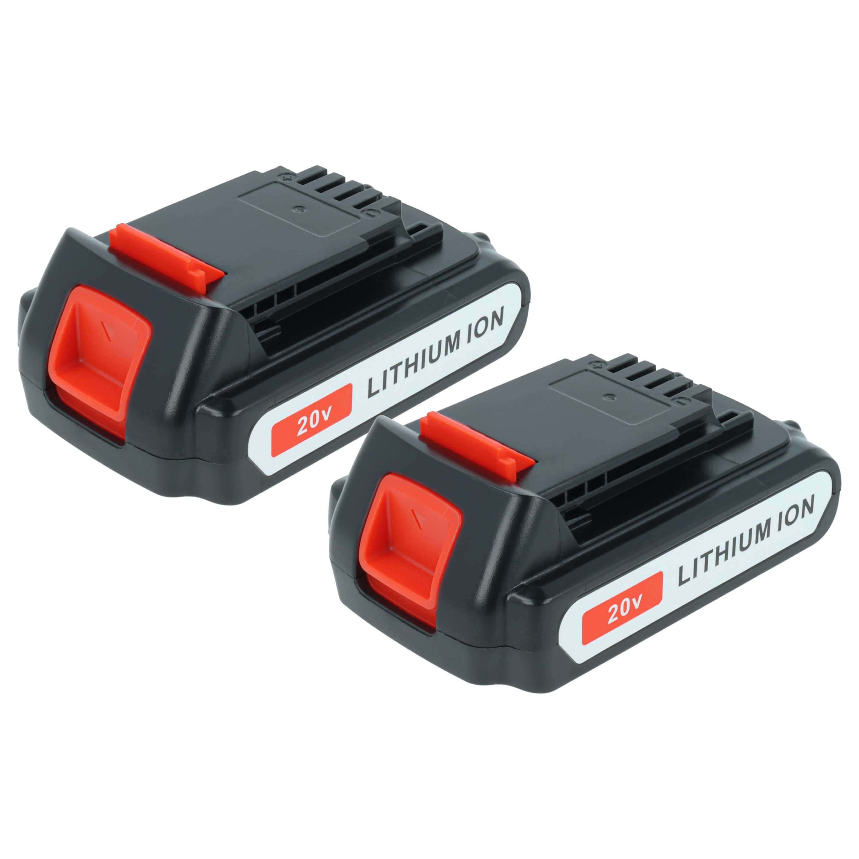 2x Battery replaces Black & Decker LBXR20, LBX20, LB20, LB2X4020 Electric Power Tool - 2000 mAh, 20 V, Li-Ion