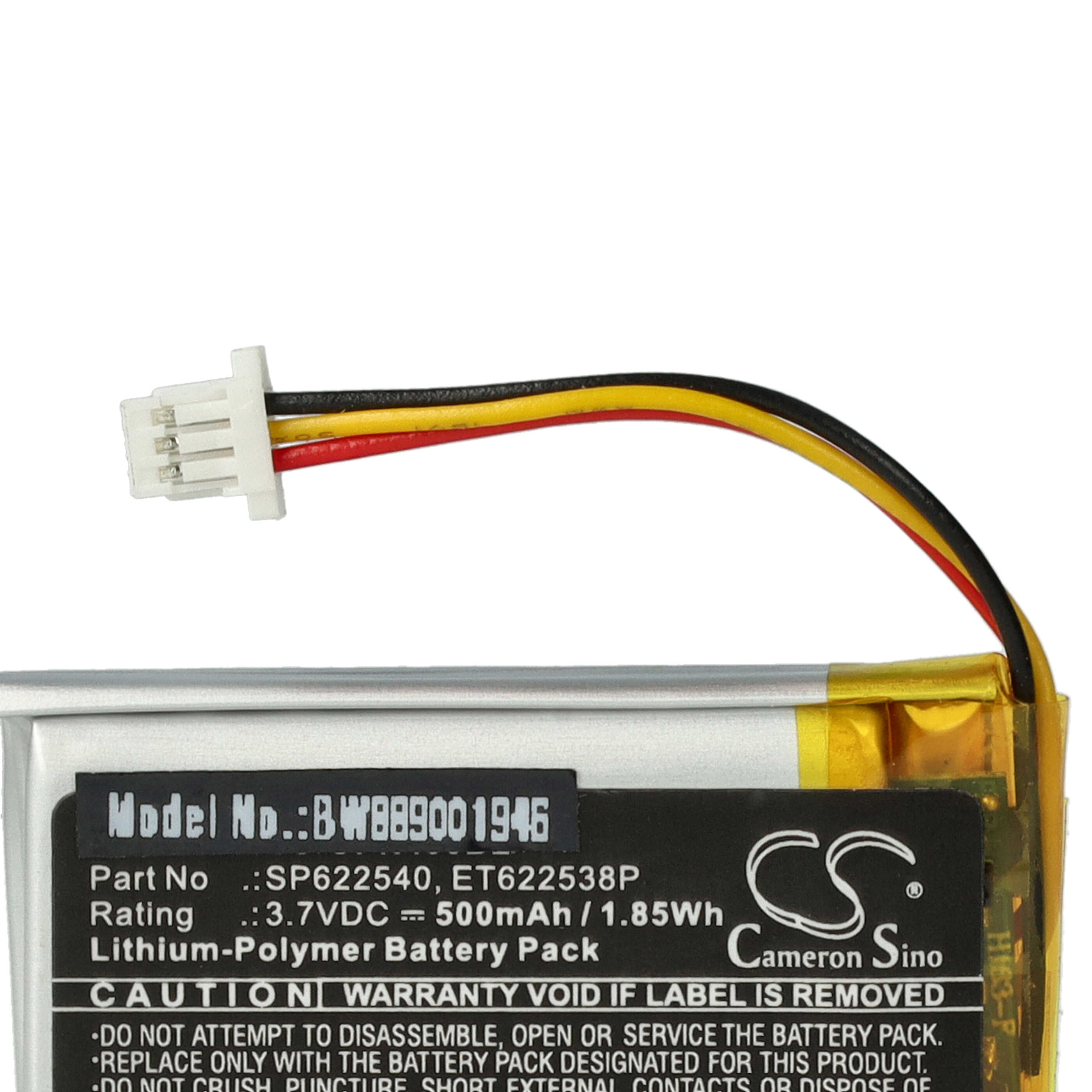 Battery replaces Opticon ET622538P, SP622540 for Opticon Barcode Scanner POS - 500 mAh 3.7 V