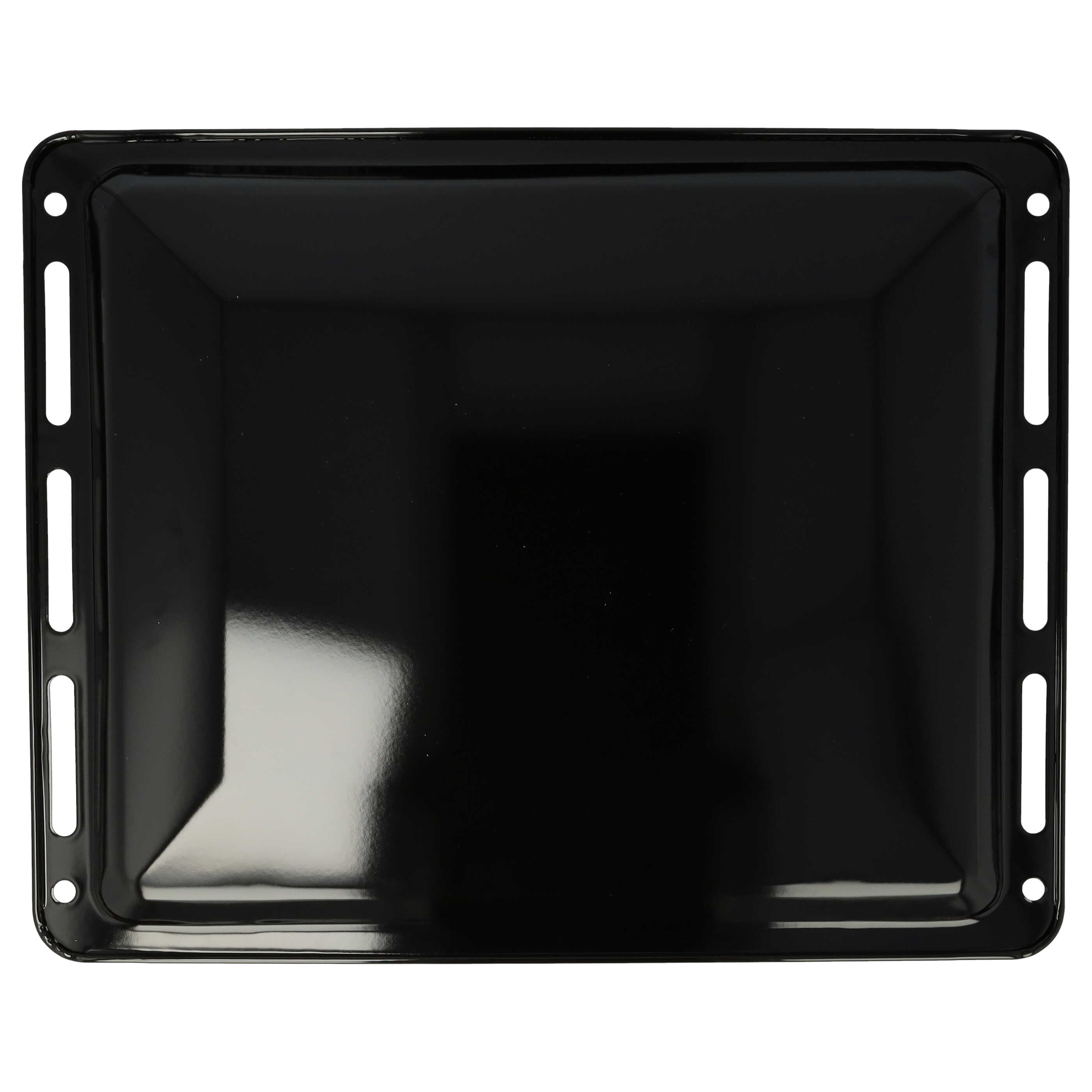 Bandeja de horno reemplaza Bosch 1101433, 11029050 - 45,5 x 36,4 x 2 cm, antiadherente, esmaltado negro