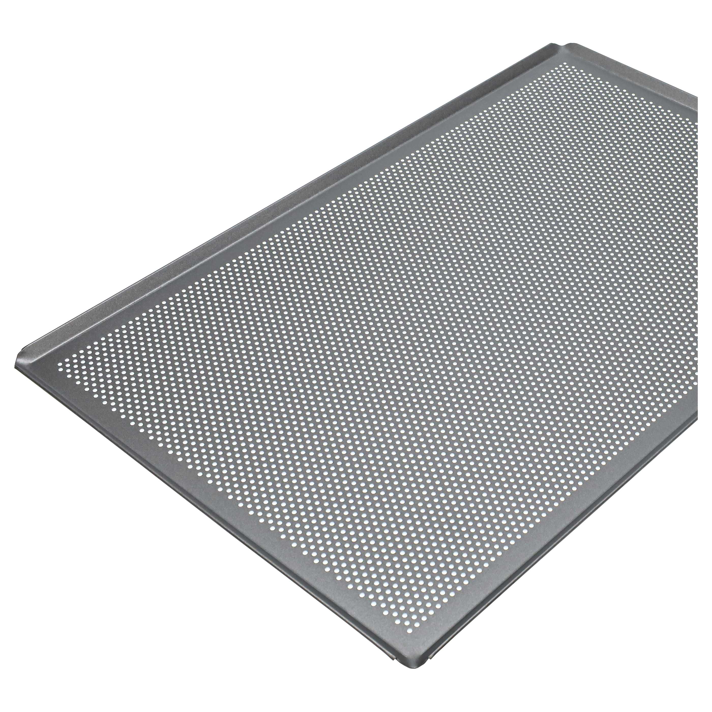 Bandeja de horno para hornos - 60 x 40 x 1 cm plata, perforado