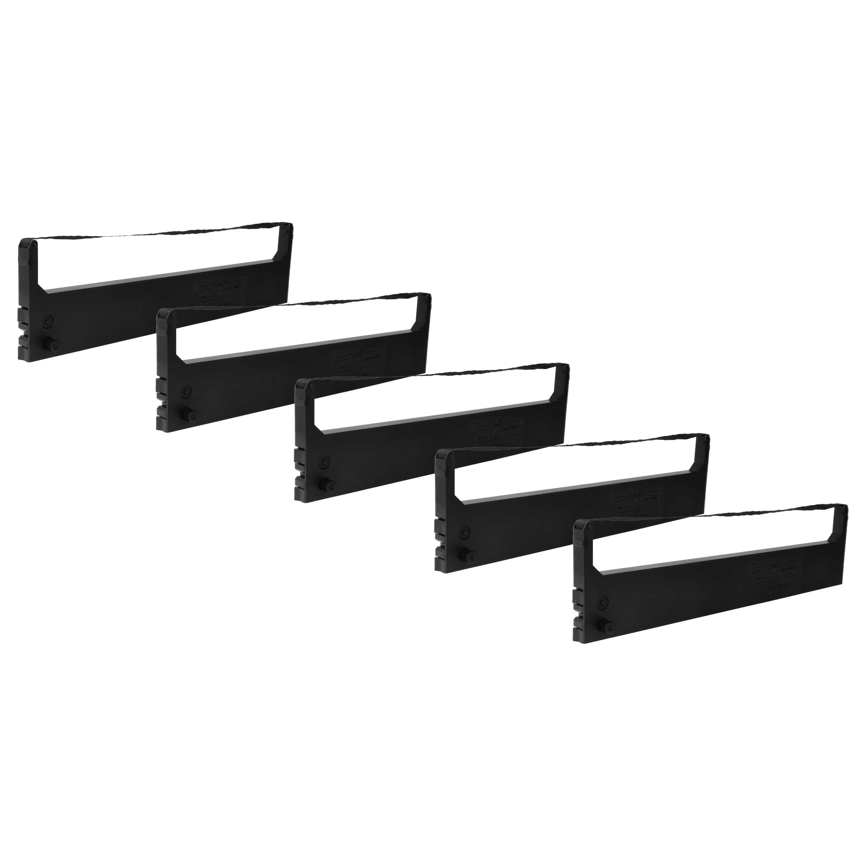 5x Ink Ribbon replaces Gr. 621 for Commodore Dot Matrix, Receipt Printer etc. - Black