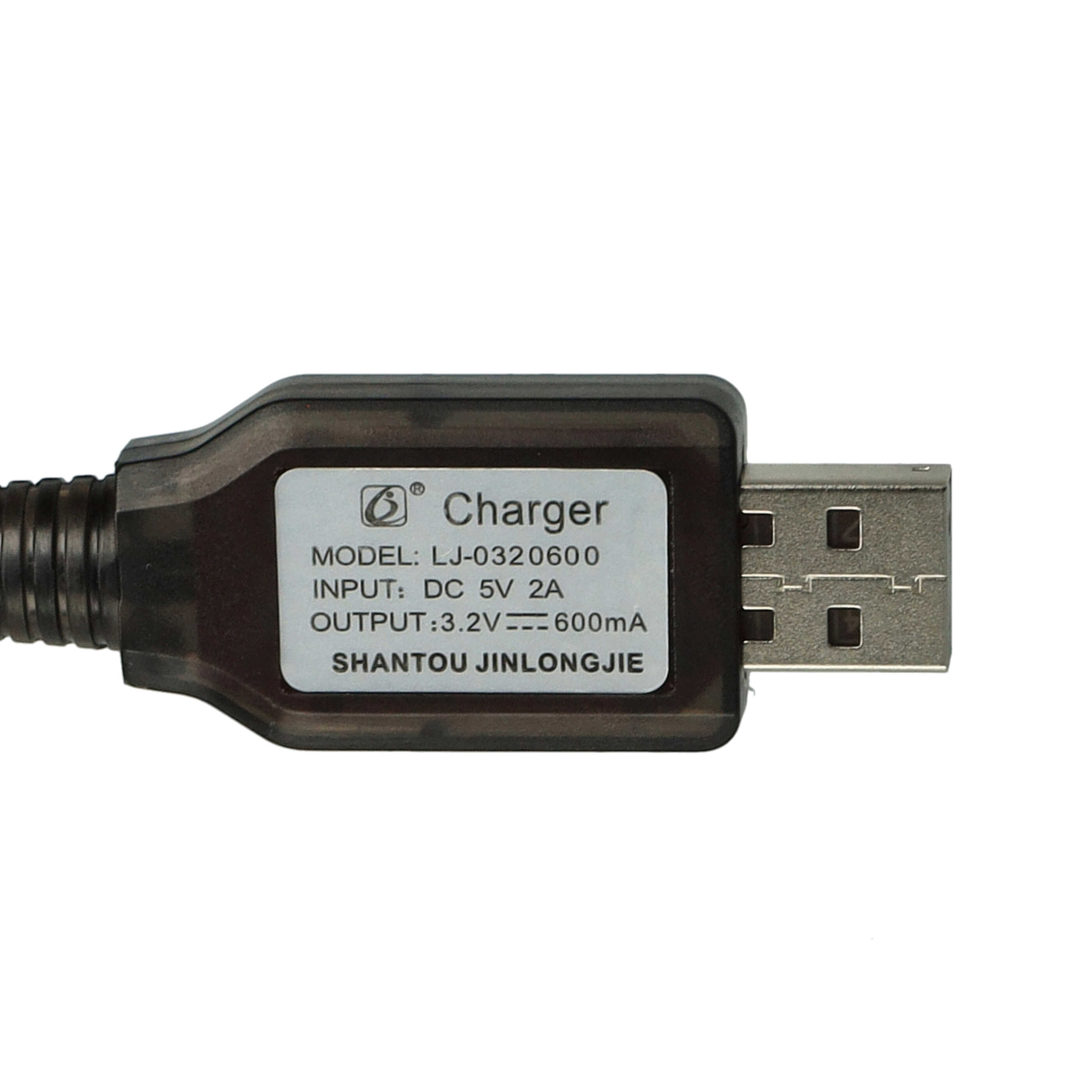 USB Charging Cable replaces Himoto HSP 9.6V for GPToys RC Batteries with SM-6P Connector etc. - 50 cm 9.6 V