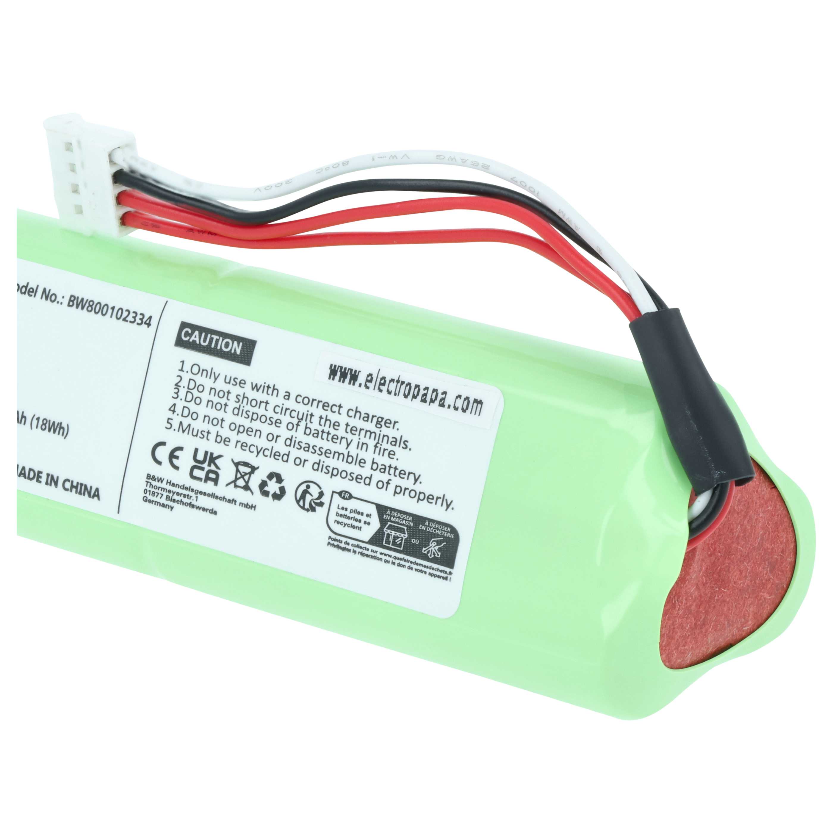 Batería reemplaza Fluke 3105035, 3524222 para dispositivo medición (2500 mAh, 7,2 V, NiMH)