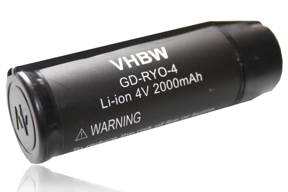 Batterie remplace Ryobi AP4001 pour outil électrique - 2000 mAh, 4 V, Li-ion