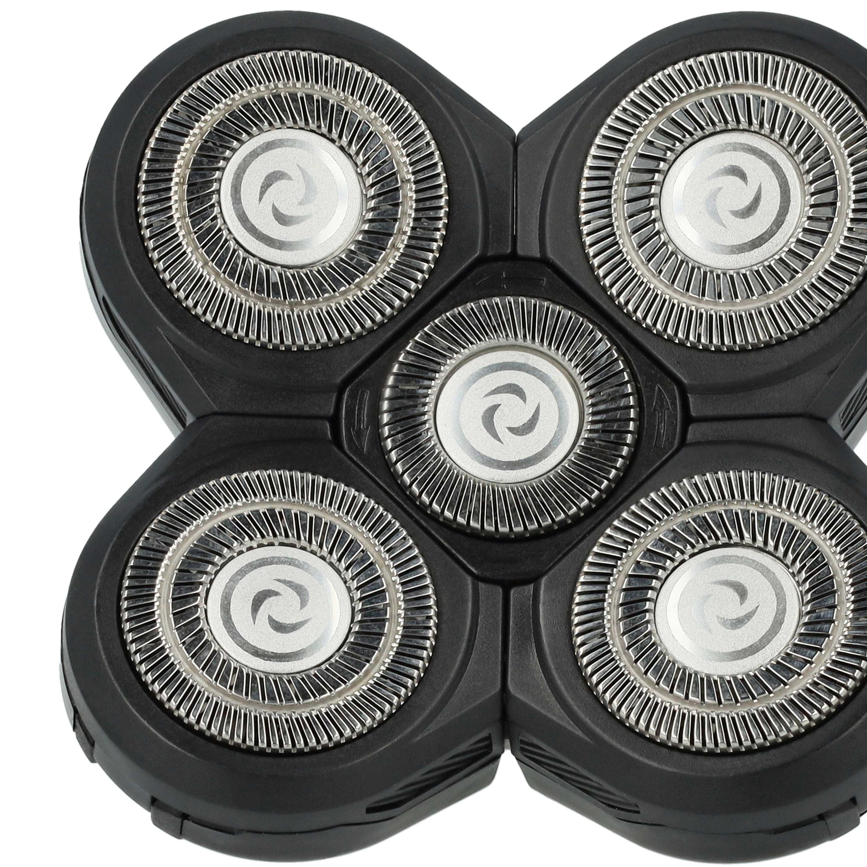 2x cabezales reemplaza Philips RQ12, RQ50, RQ12+, RQ40 para afeitadoras Philips - negro