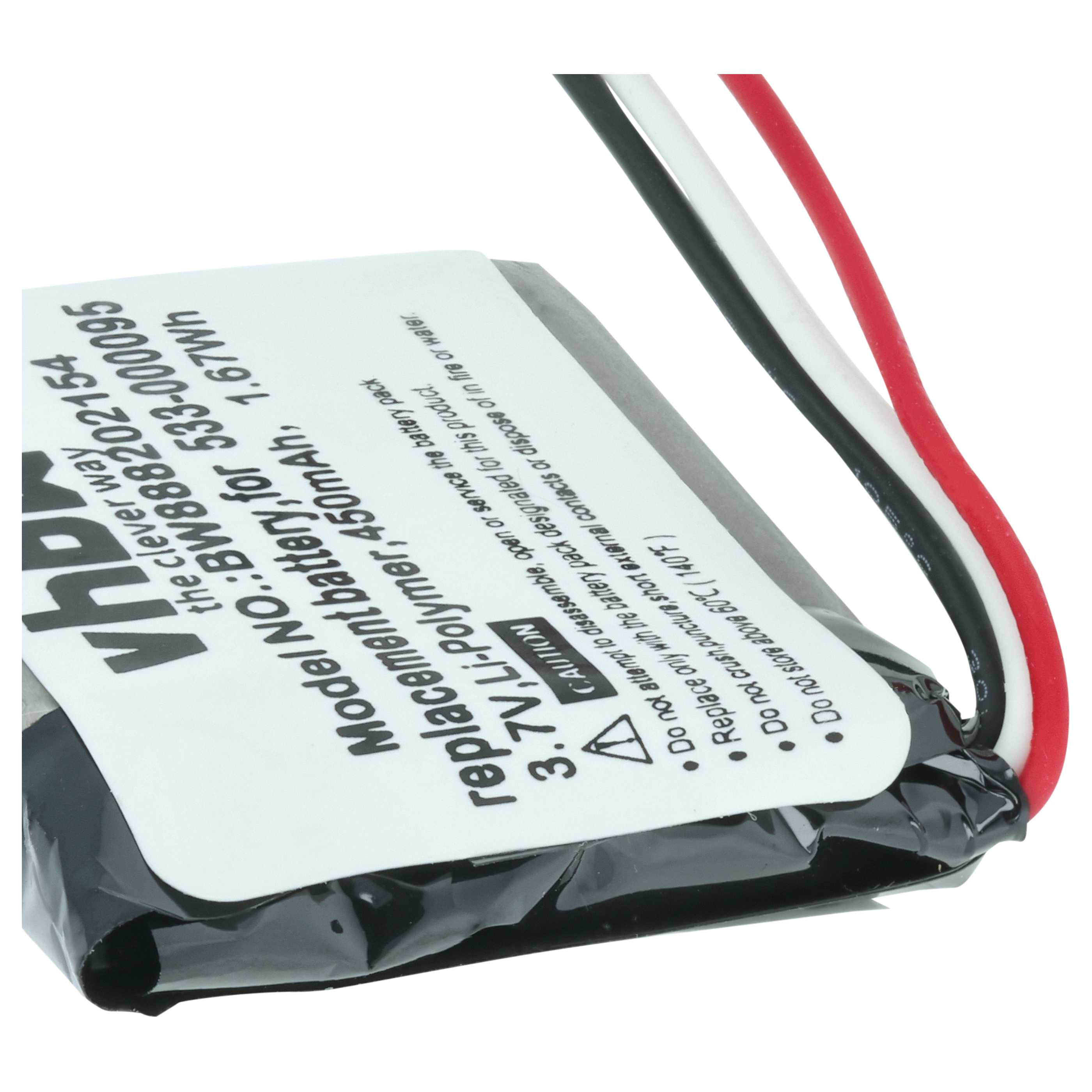 Batteria sostituisce Logitech 533-000095 per auricolari cuffie - 450mAh 3,7V Li-Poly