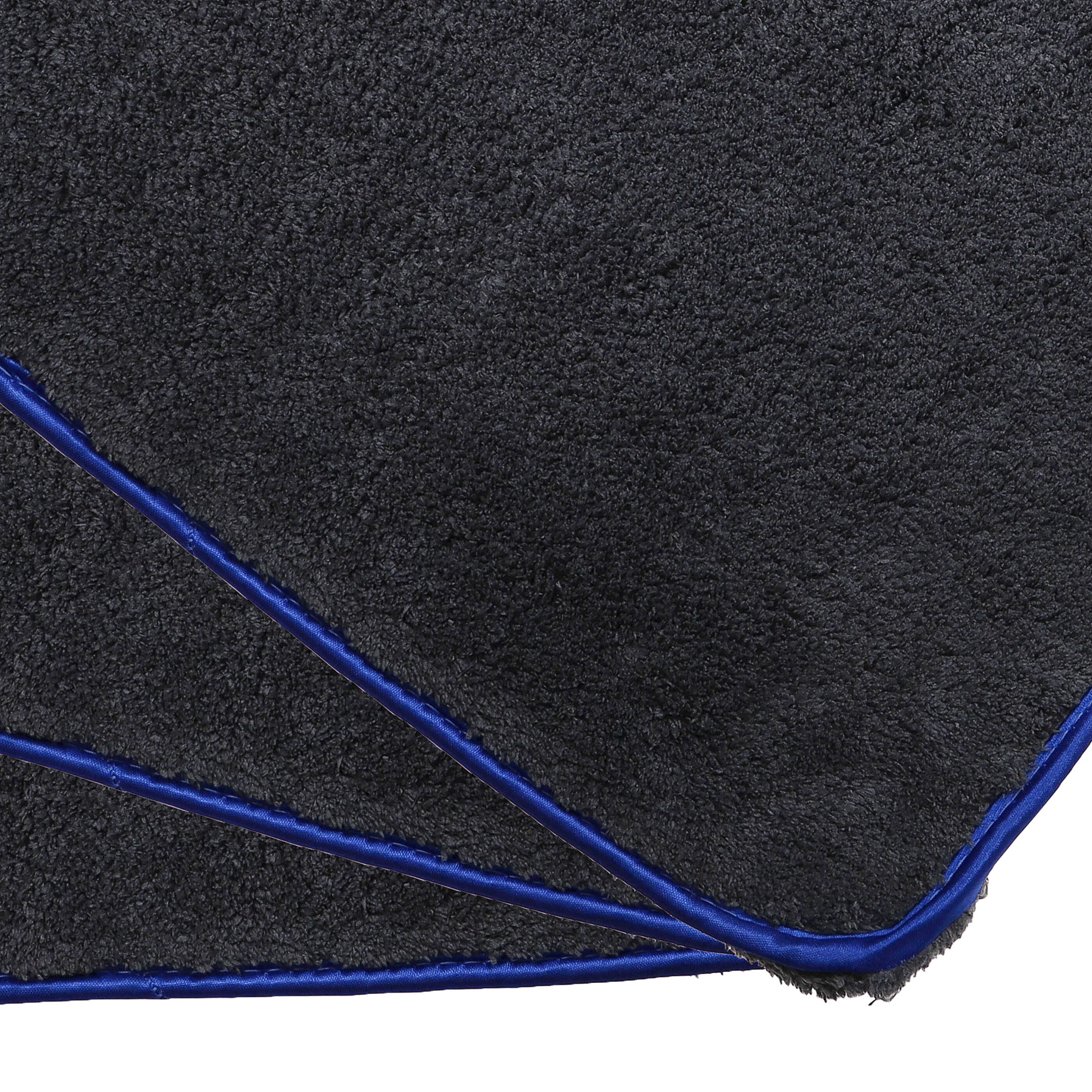 Microfibre Towel Set (3 Part) for Cars and Motorcycles - 40 x 40 cm, Reusable, Black/Blue