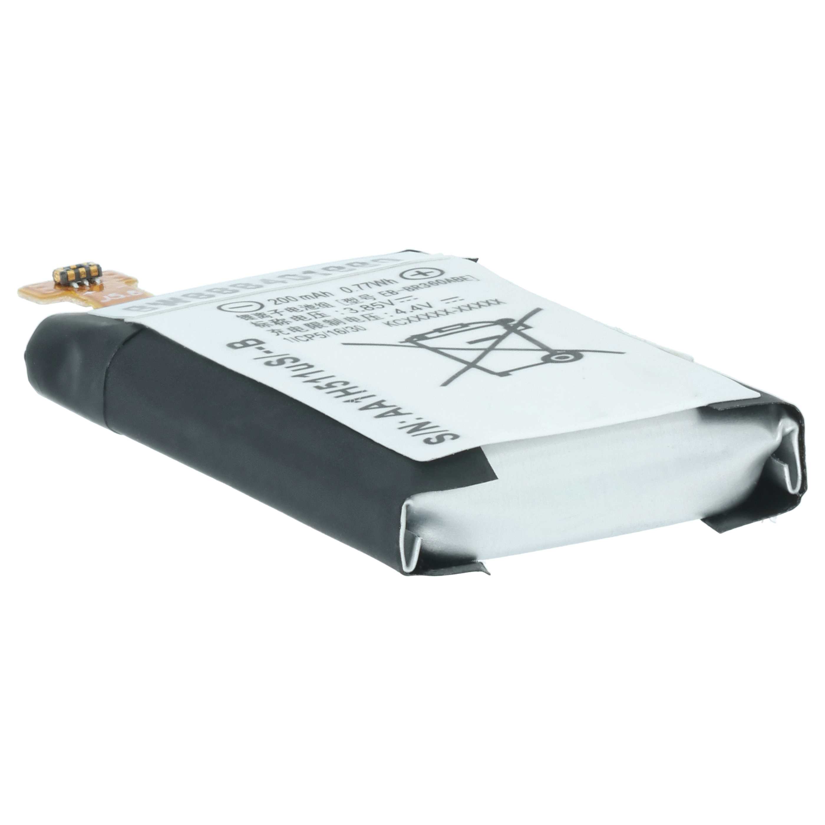 Batteria sostituisce Samsung GH43-04611B, EB-BR360ABE per smartwatch - 200mAh 3,85V Li-Poly