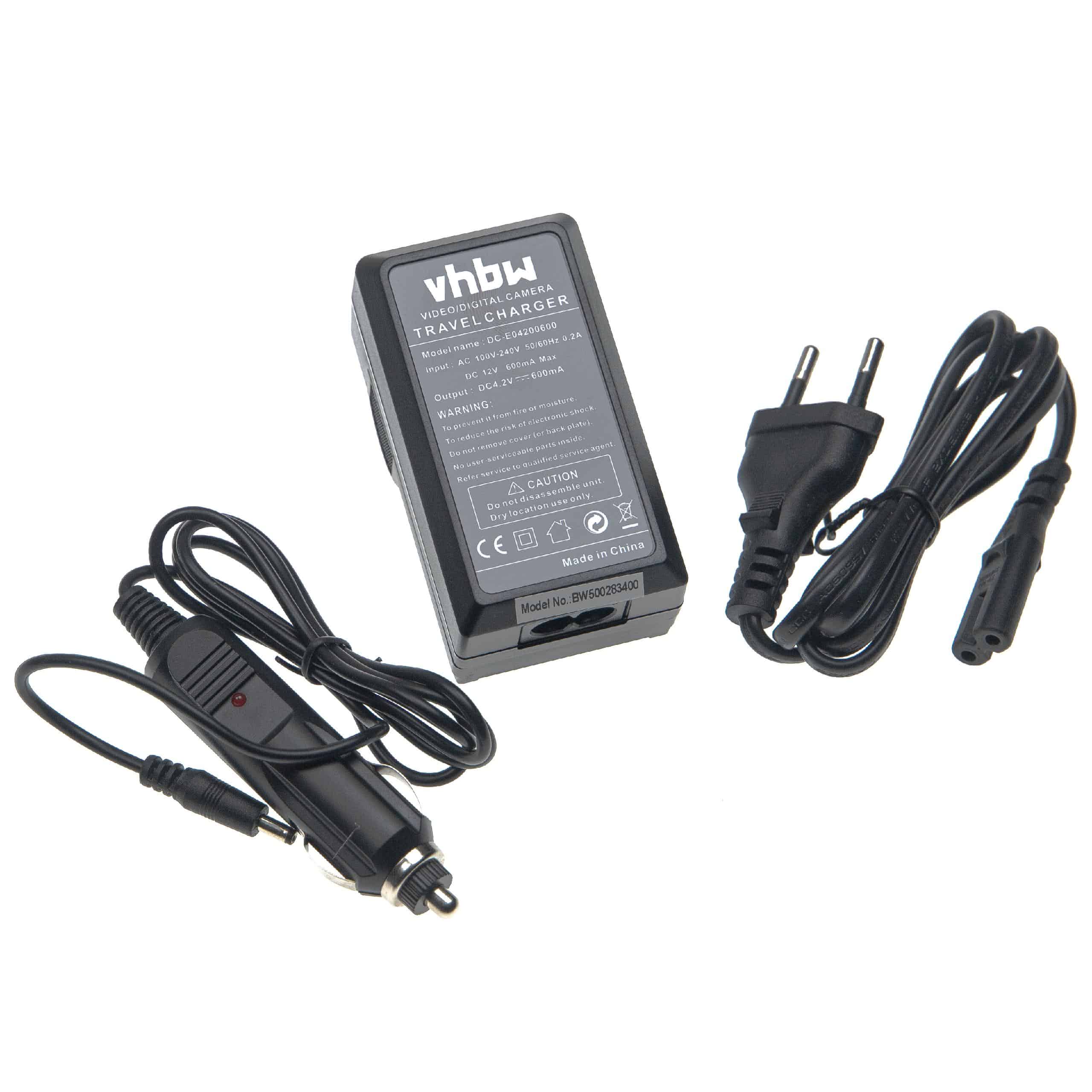 Battery Charger suitable for Samsung SLB-0937 Camera etc. - 0.6 A, 4.2 V