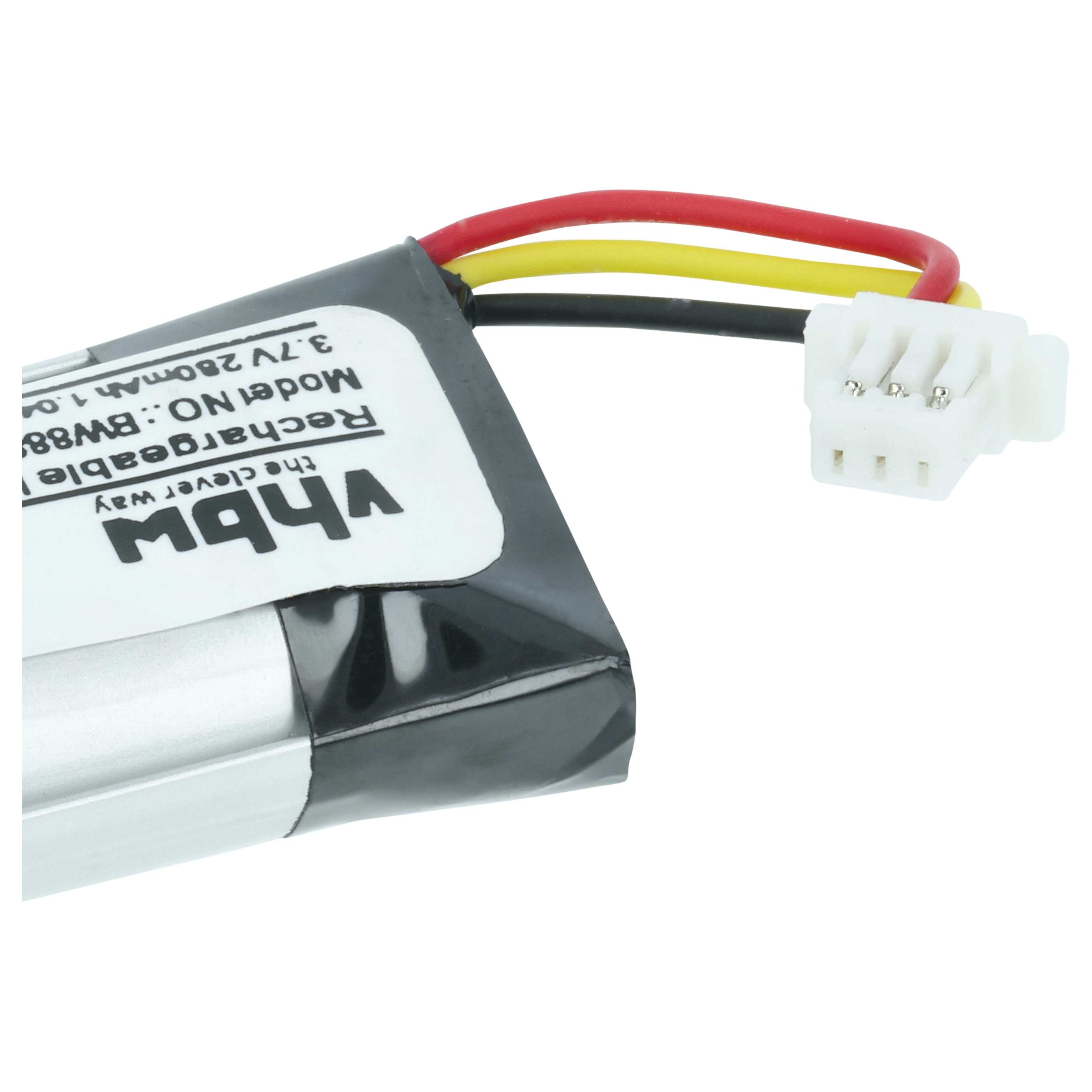 Intercom Doorbell Battery replaces Nest 1ICP7/17/26 - 280 mAh 3.7 V Li-polymer - Video Doorbell Akku
