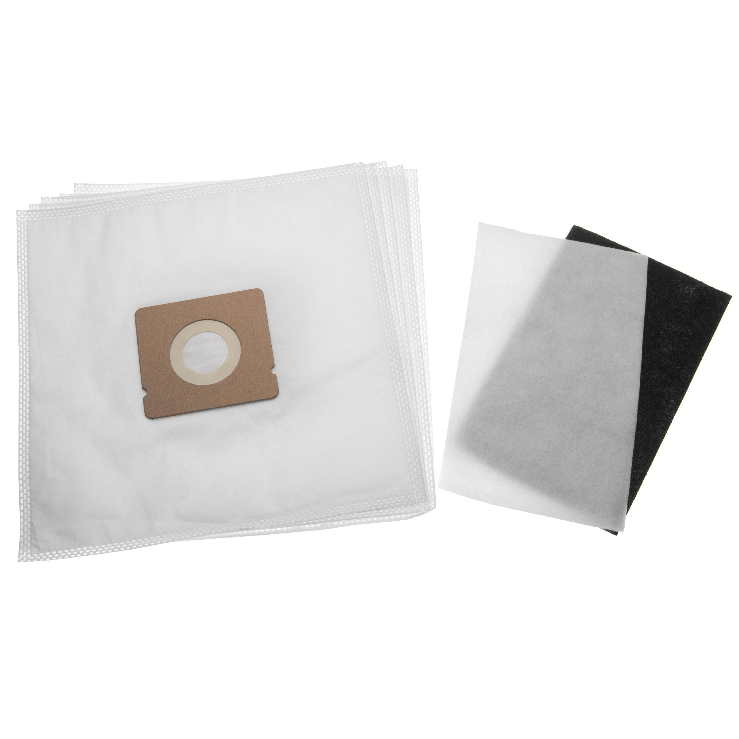 6-Part Filter + Microfleece Bag Set replaces Rowenta 832696, 900 19 58-45/4 for Moulinex Vacuum Cleaner