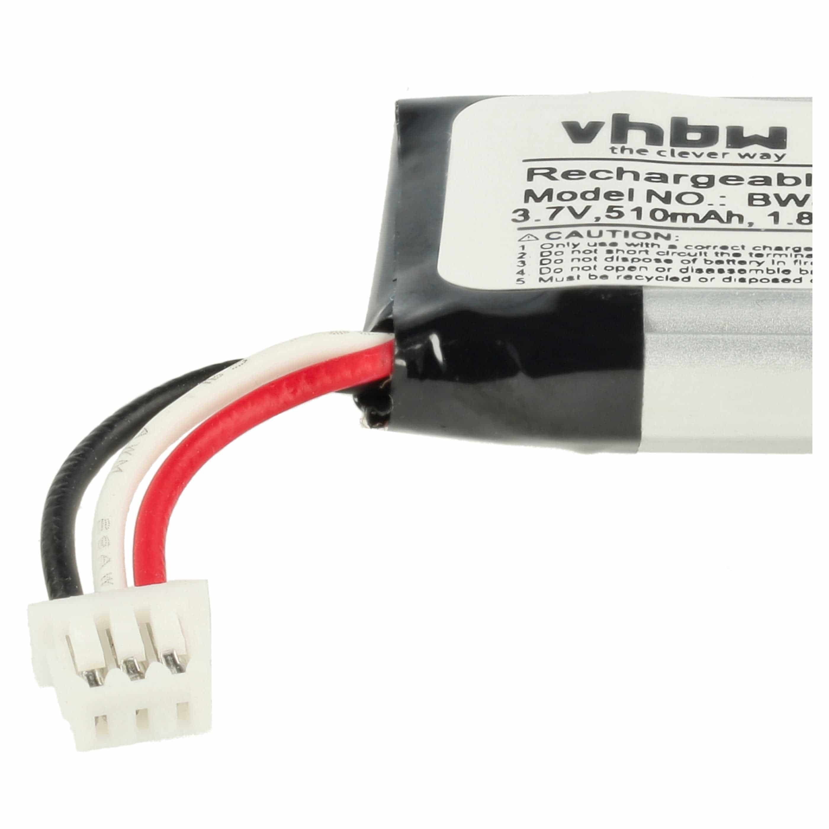 2x Akumulator do słuchawek bezprzewodowych zamiennik Plantronics 211425-01, 202555-01 - 510 mAh 3,7 V LiPo