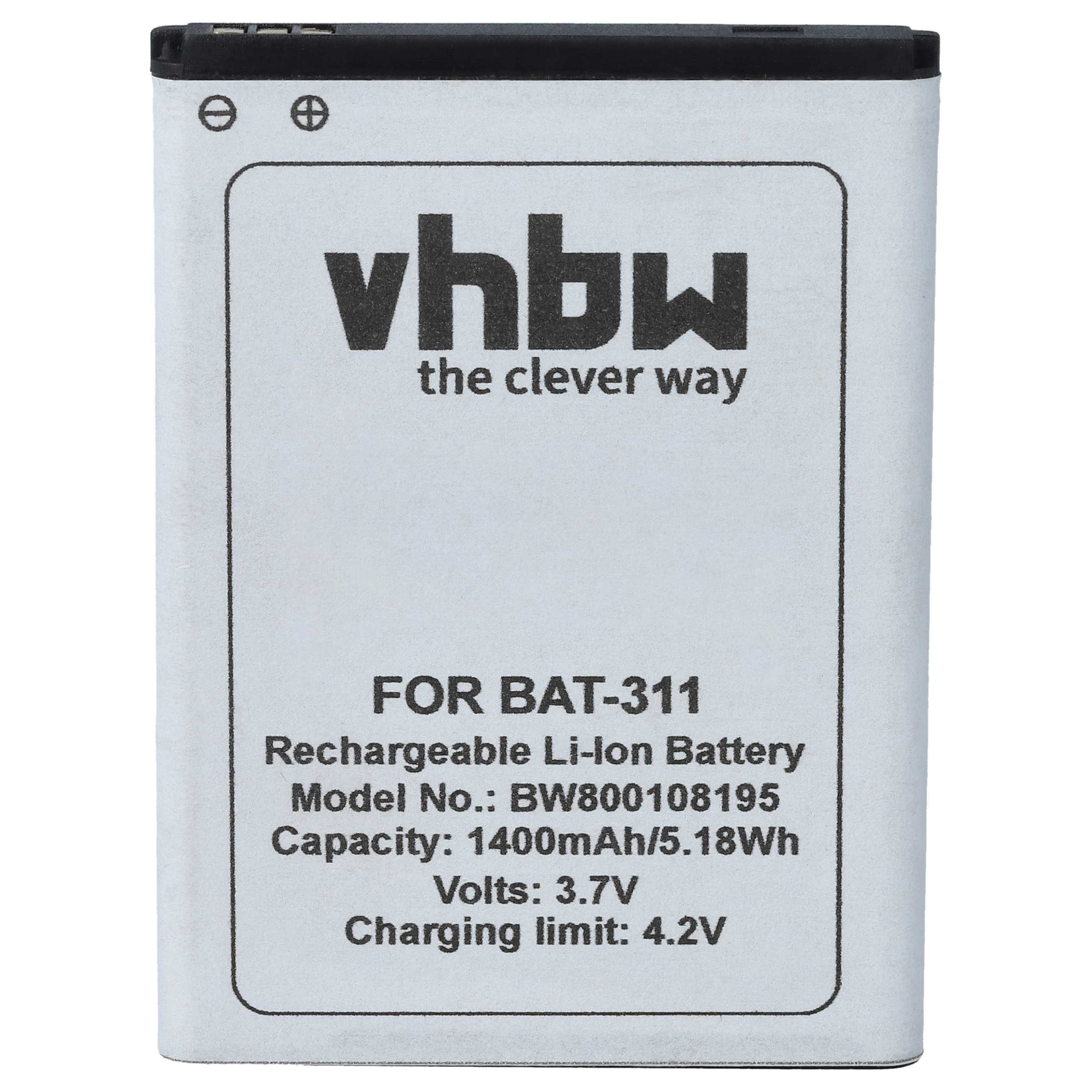 Akumulator do telefonu smartfona zamiennik Acer BAT-311, BAT-311(1ICP5/43/55) - 1400 mAh 3,7 V Li-Ion