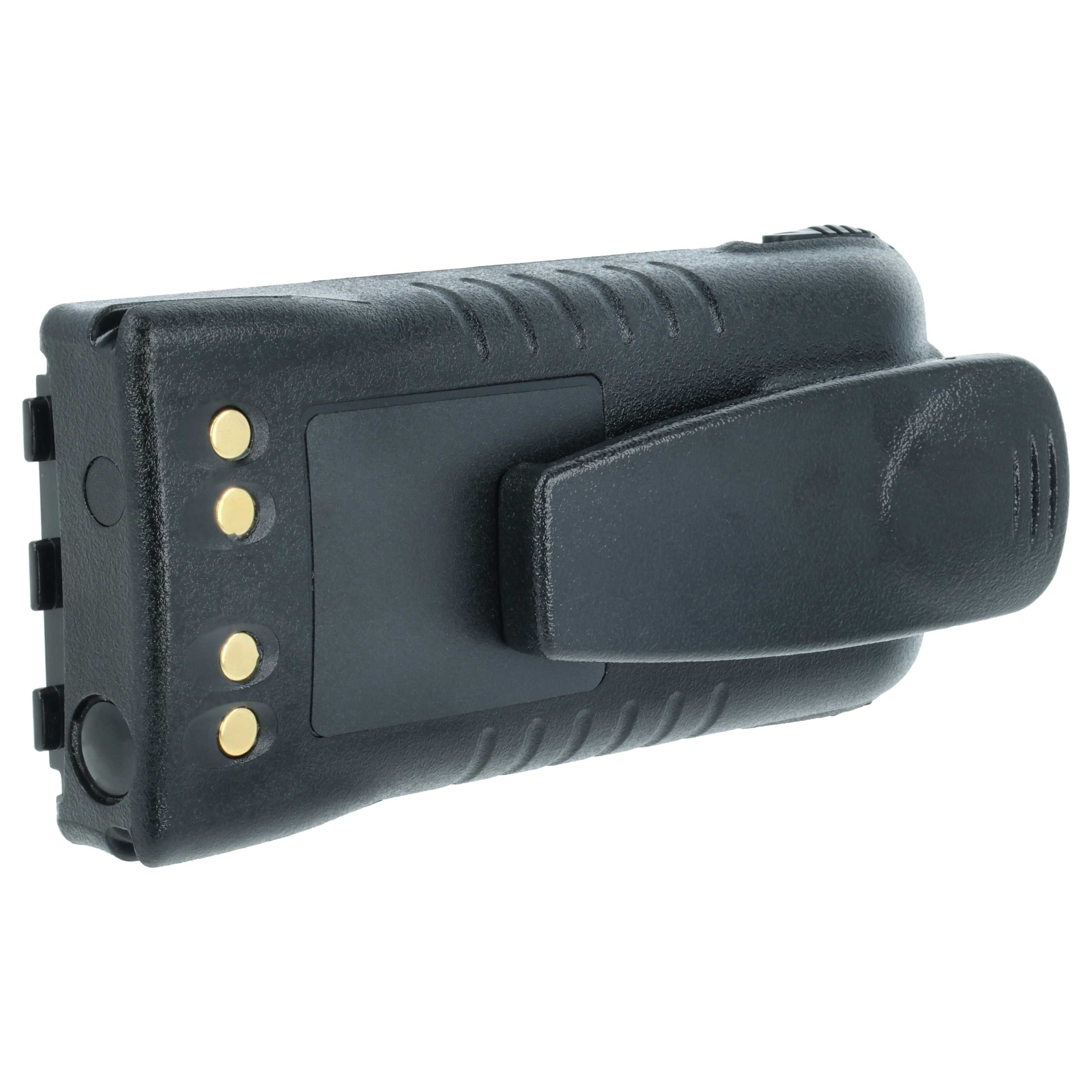 Radio 2x Battery replaces Motorola NNTN5510, NNTN5510BR, NNTN5510AR - 1500 mAh 7.4 V Li-Ion + Belt Clip