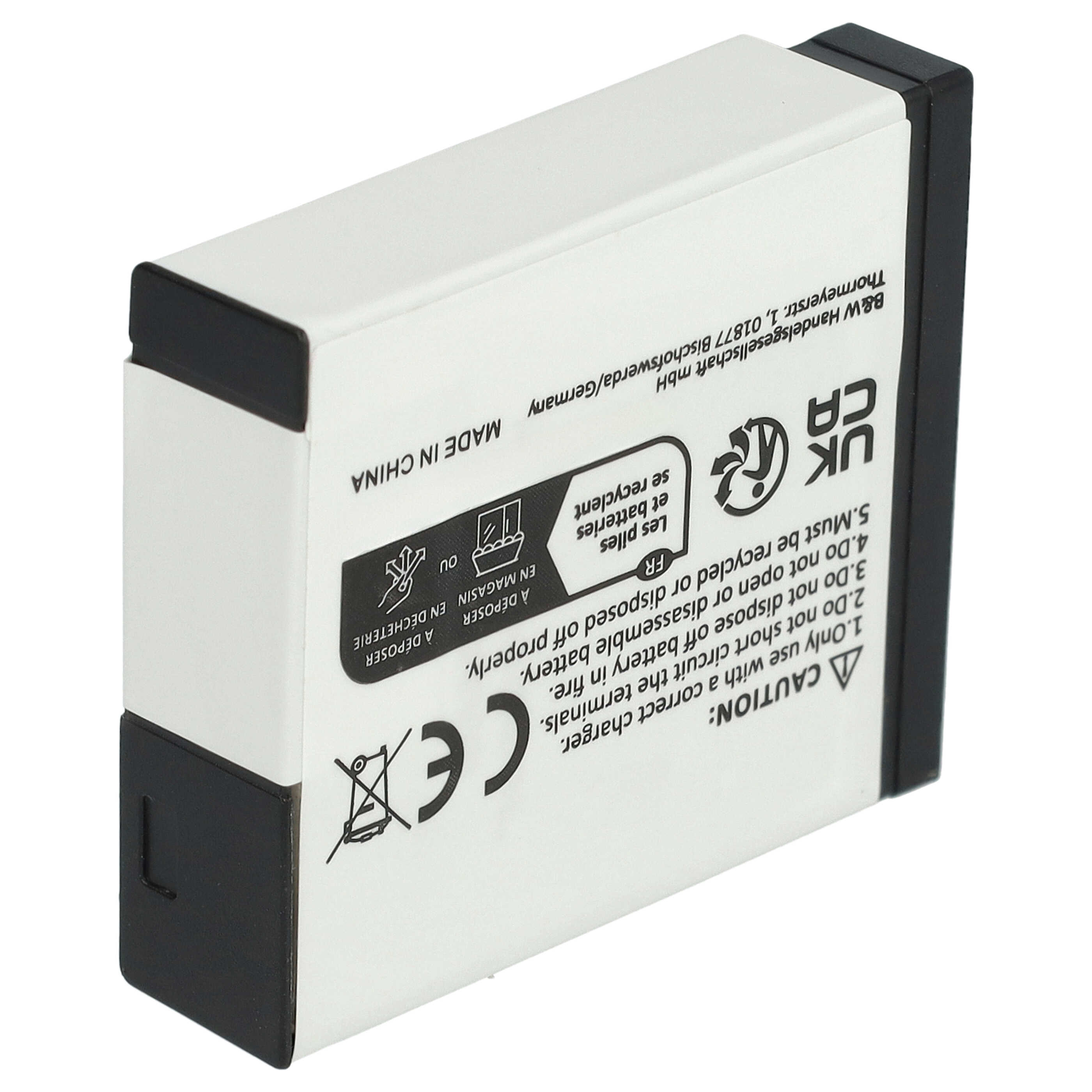 Battery replaces Panasonic DMW-BLH7E, DMW-BLH7, DMW-BLHPP, DMW-BLH7PP - 600mAh, 7.2V, Li-Ion with Info Chip