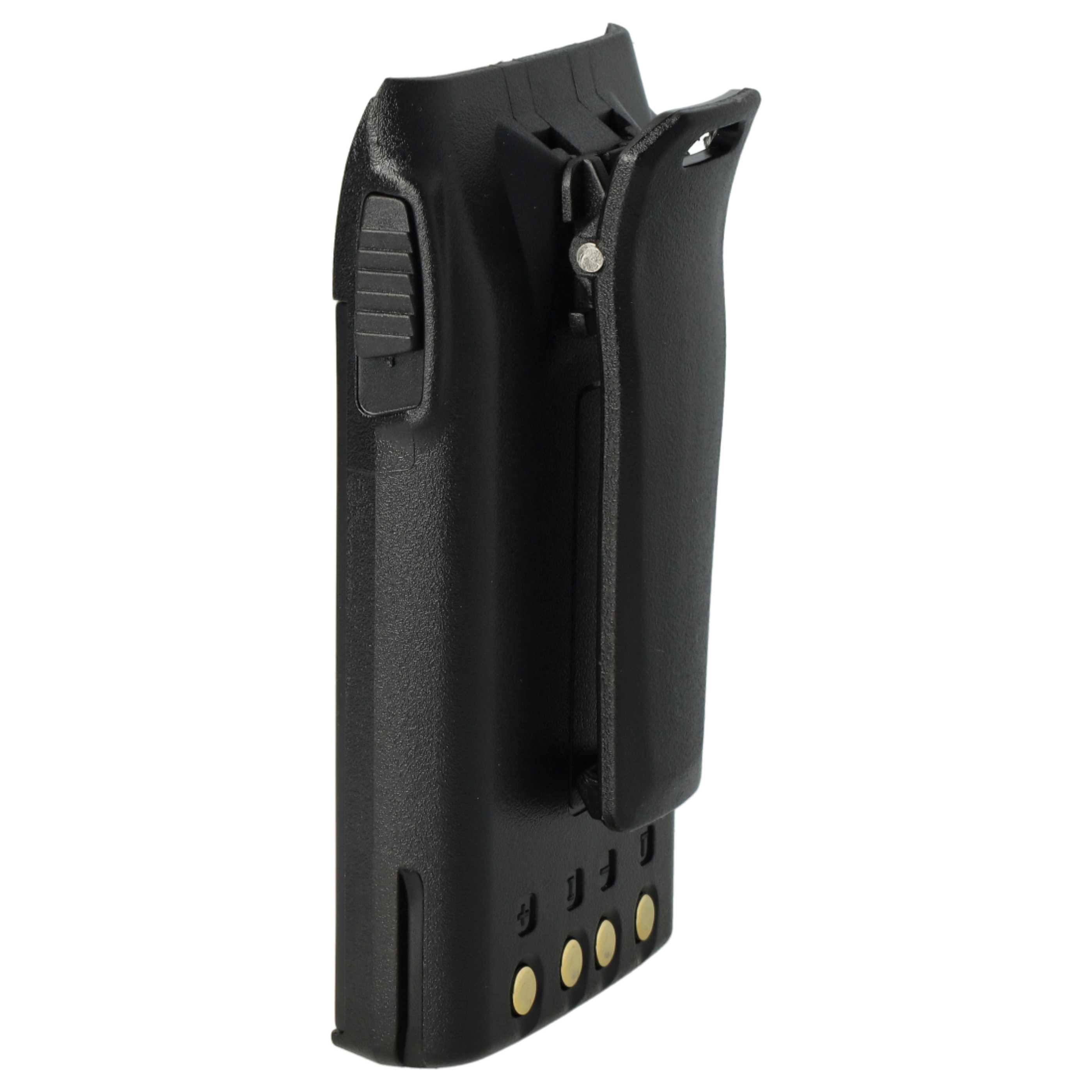 Radio 2x Battery replaces BLO-004, BLO-007, BLO-001 - 1700 mAh 7.4 V Li-Ion + Belt Clip