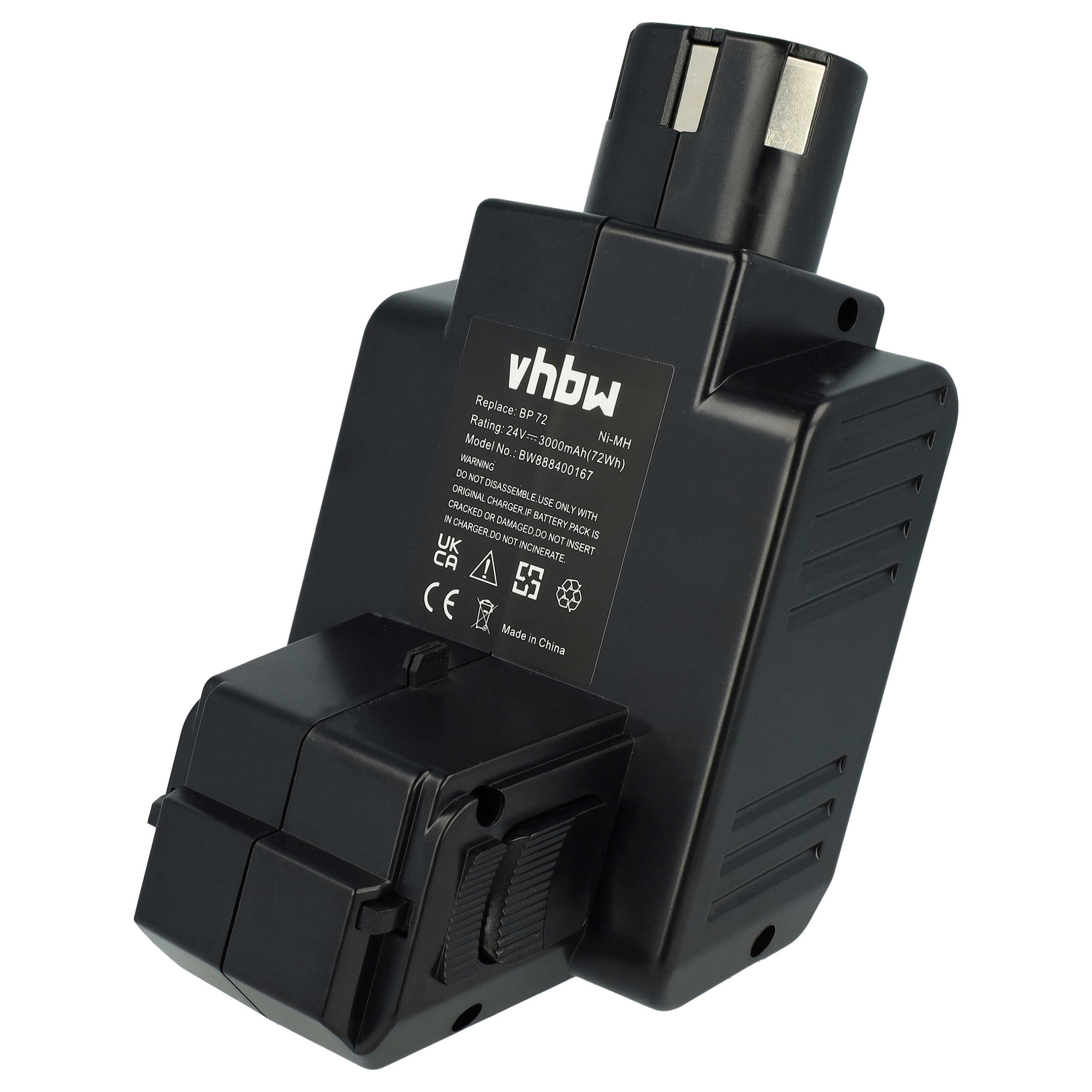 Batería reemplaza Hilti BP72, BP60, 331530, BP40 para herramienta - 3000 mAh, 24 V, NiMH
