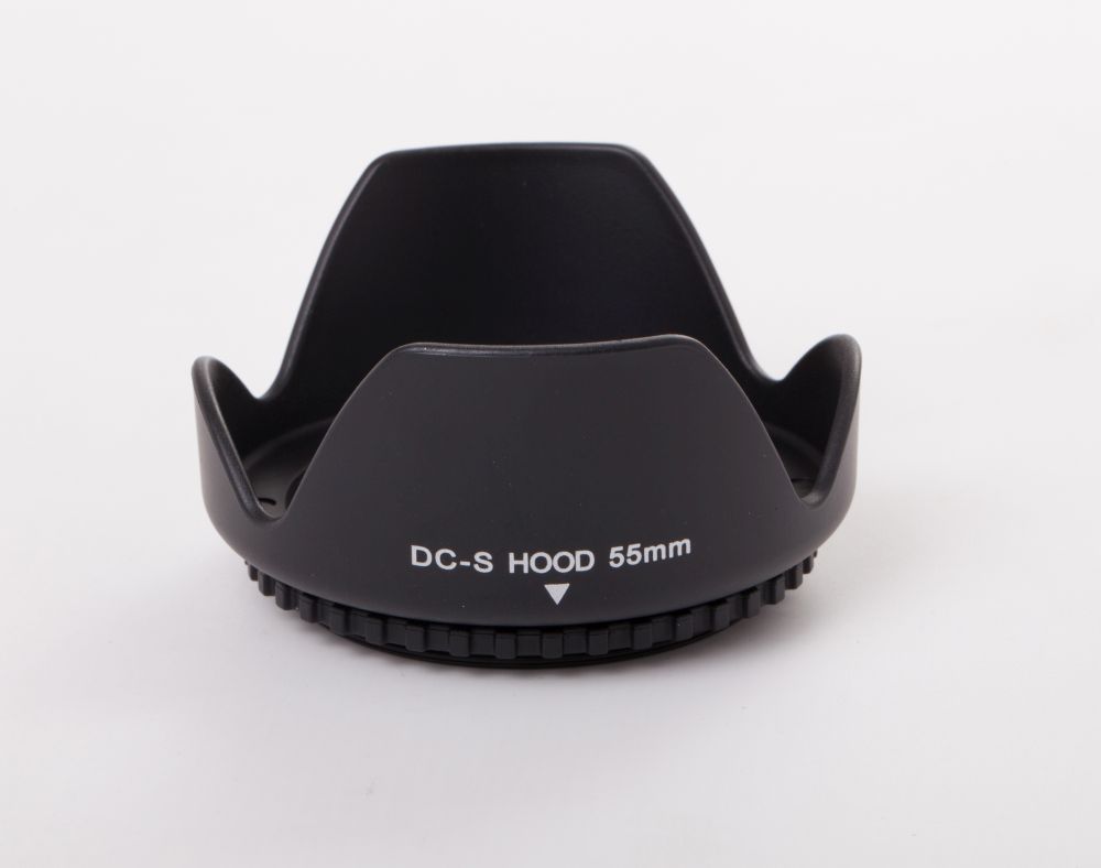 Lens Hood suitable for 55mm Lens - Lens Shade Black, Round