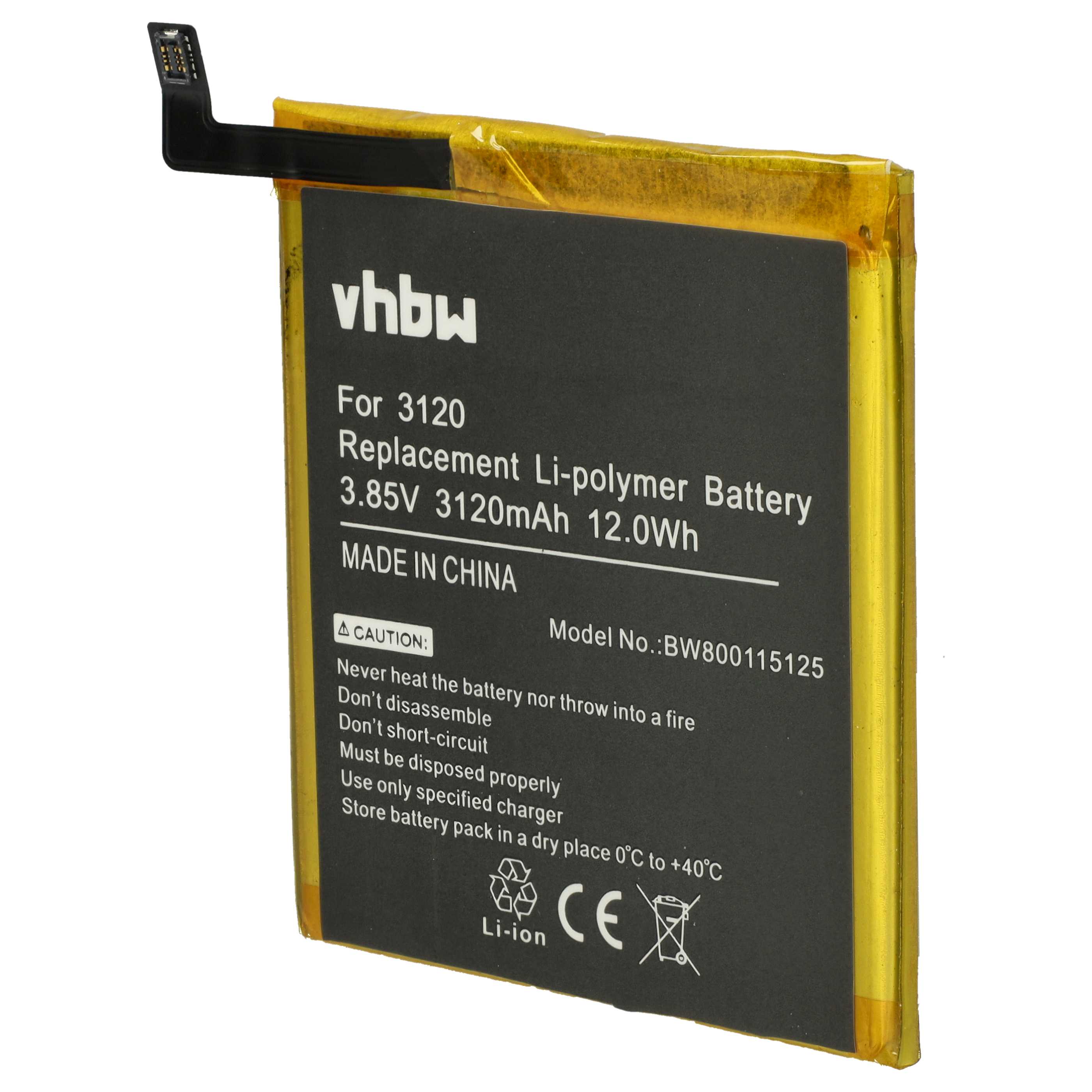 Akumulator do telefonu smartfona zamiennik BQ 3120 - 3120 mAh 3,85 V LiPo
