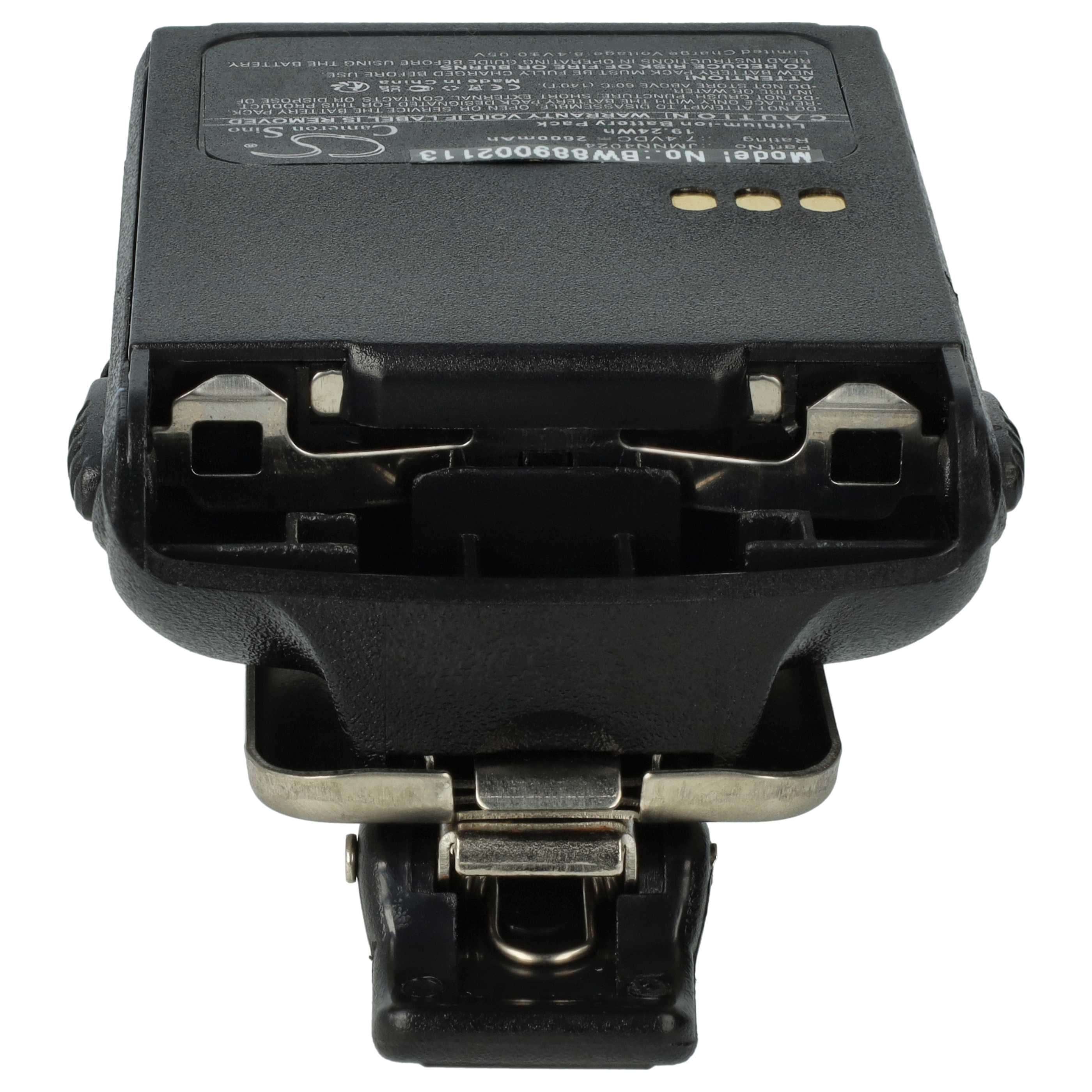 Akumulator do radiotelefonu zamiennik Motorola JMNN4023BR, JMNN4023 - 2600 mAh 7,2 V Li-Ion + klips na pasek