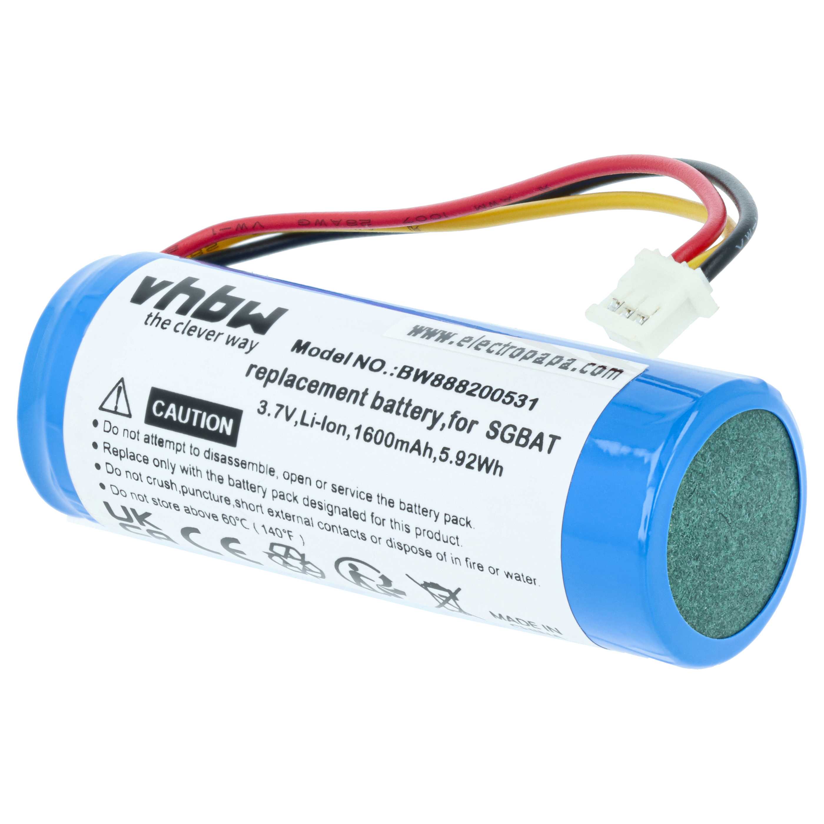 Akumulator do czytnika kodów kreskowych zamiennik Intermec SGBAT, SG20-BP01 - 1600 mAh 3,7 V Li-Ion