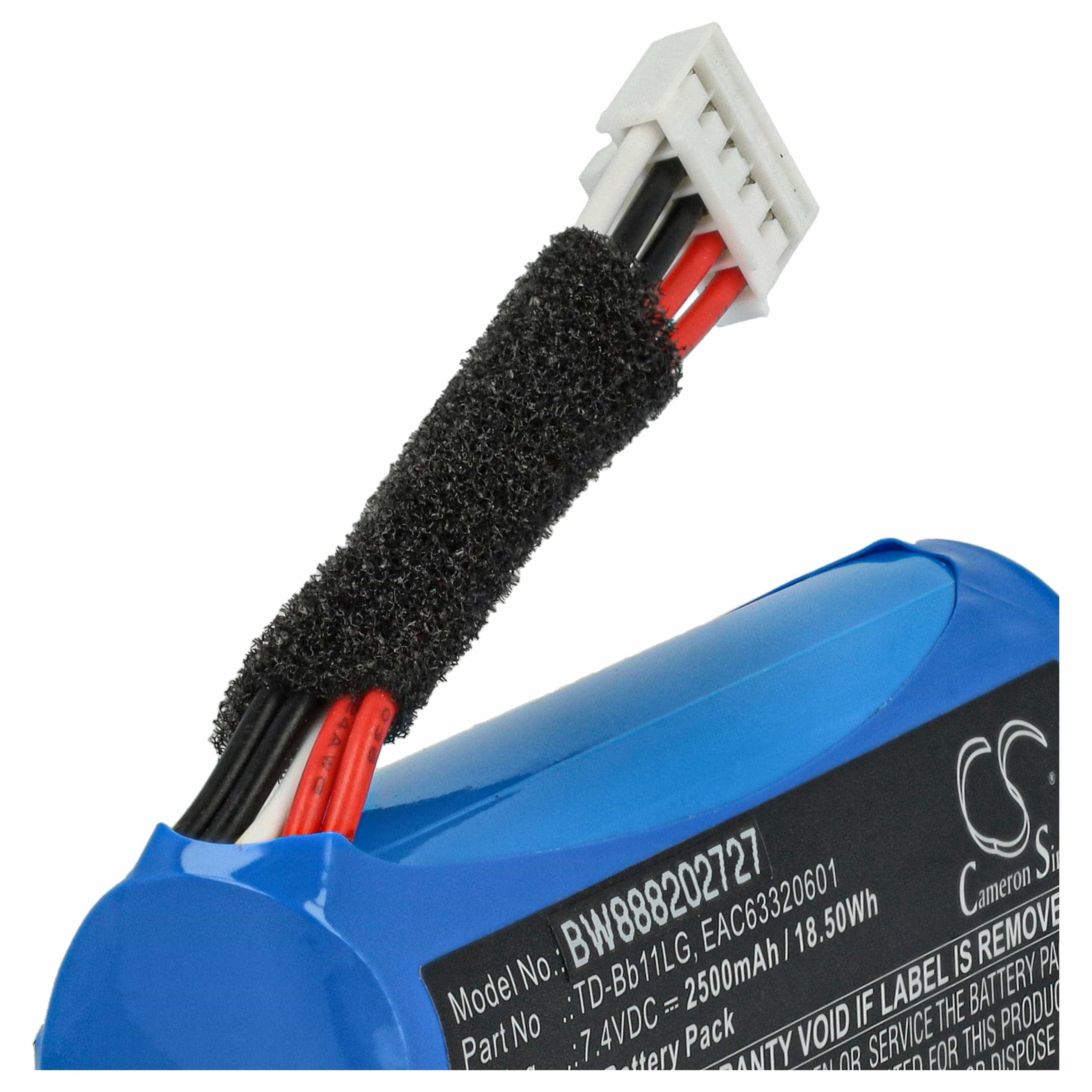 Akumulator do głośnika LG zamiennik LG TD-Bb11, EAC63918901, EAC63320601 - Li-Ion 2500mAh