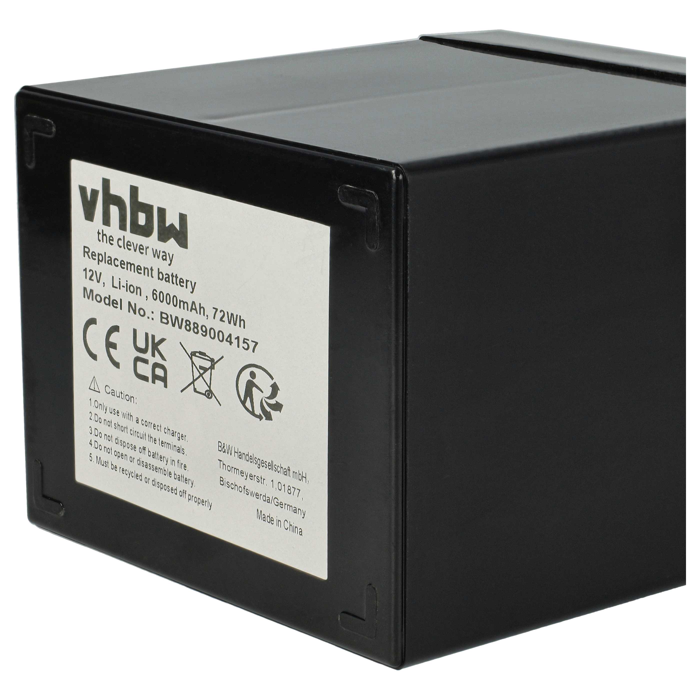 Battery suitable for Hecht, Wolf Garten, LD Systems, The Box Caravan, Boat, Camper Vans, Solar Systems - 6 Ah