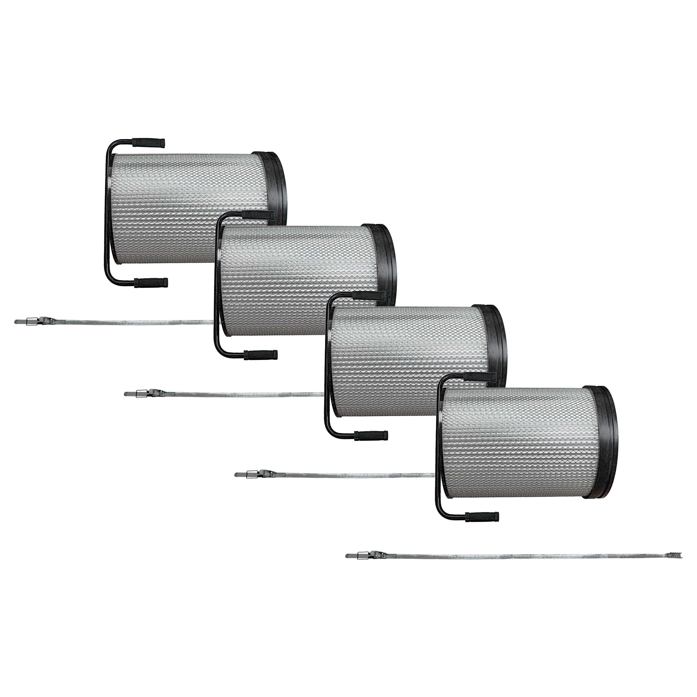 4x Filter as Replacement for Bernardo, Holzmann Filter FP1, 10003902 for Bernardo Suction Unit etc.